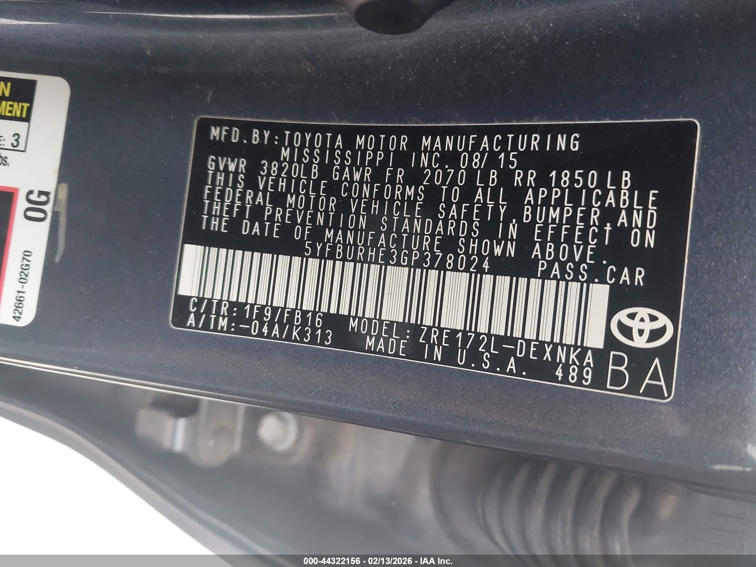 TOYOTA COROLLA image 9