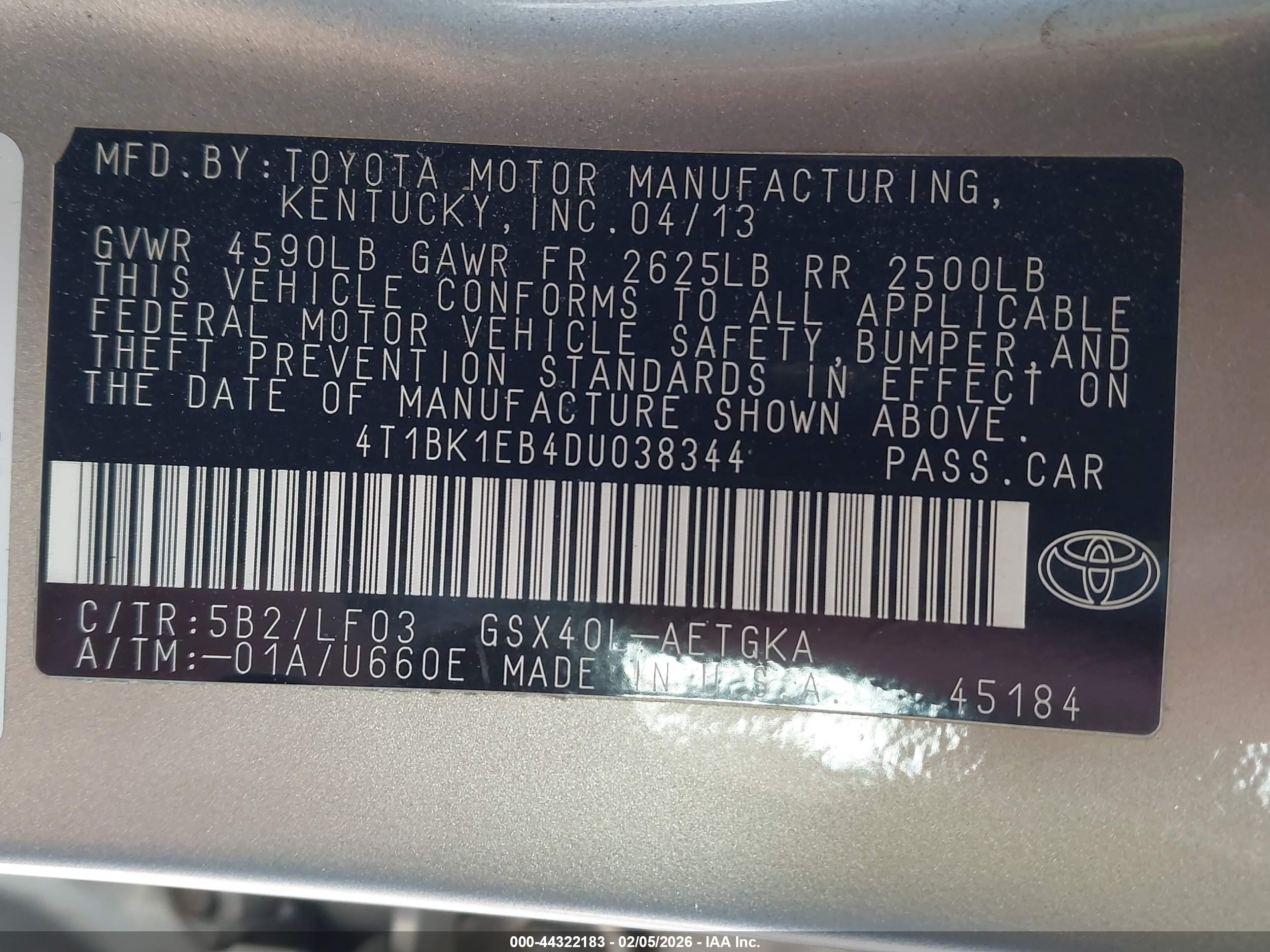 TOYOTA AVALON image 9