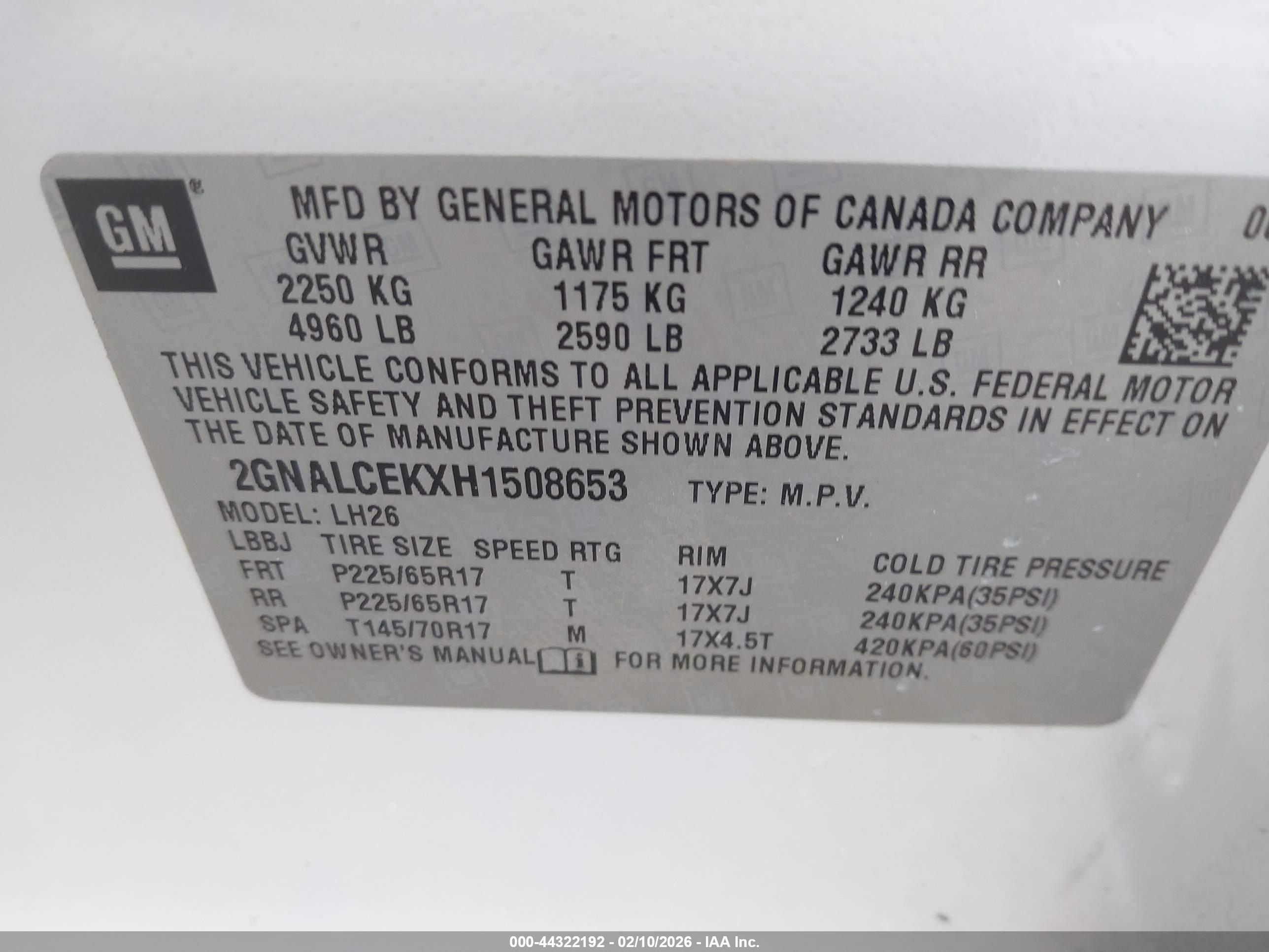 CHEVROLET EQUINOX image 9