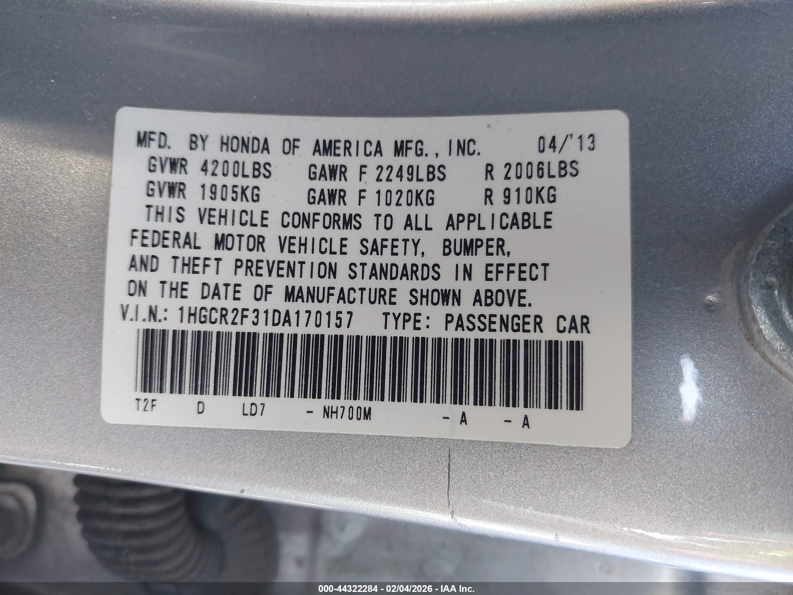 HONDA ACCORD image 9