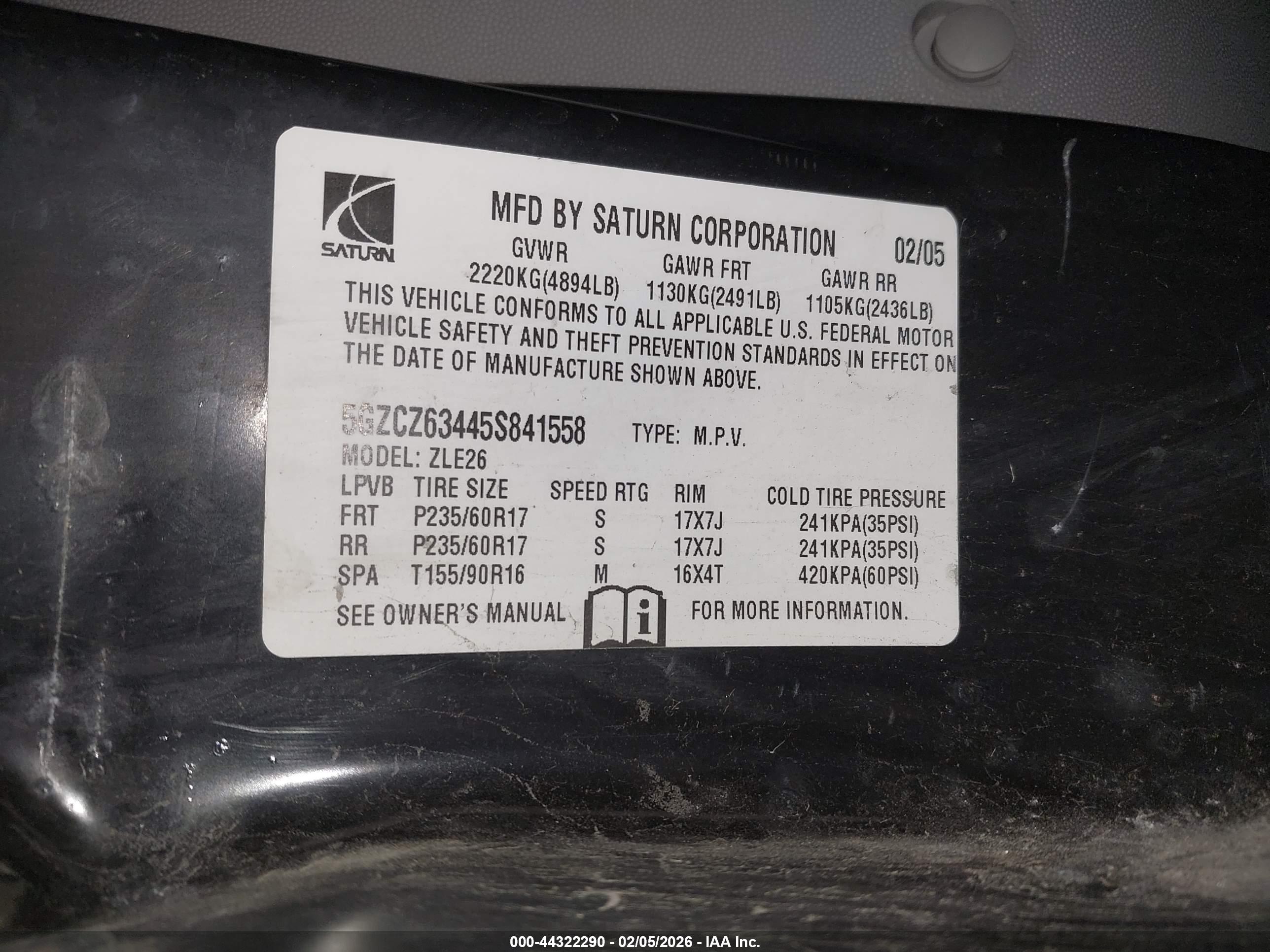 SATURN VUE image 9