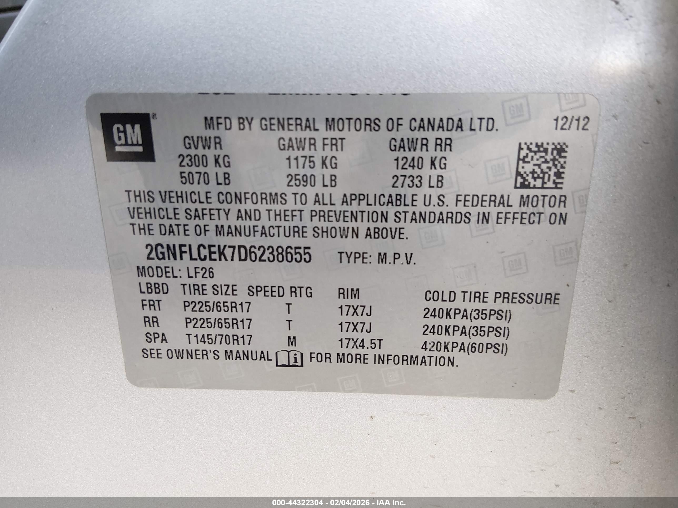 CHEVROLET EQUINOX image 9