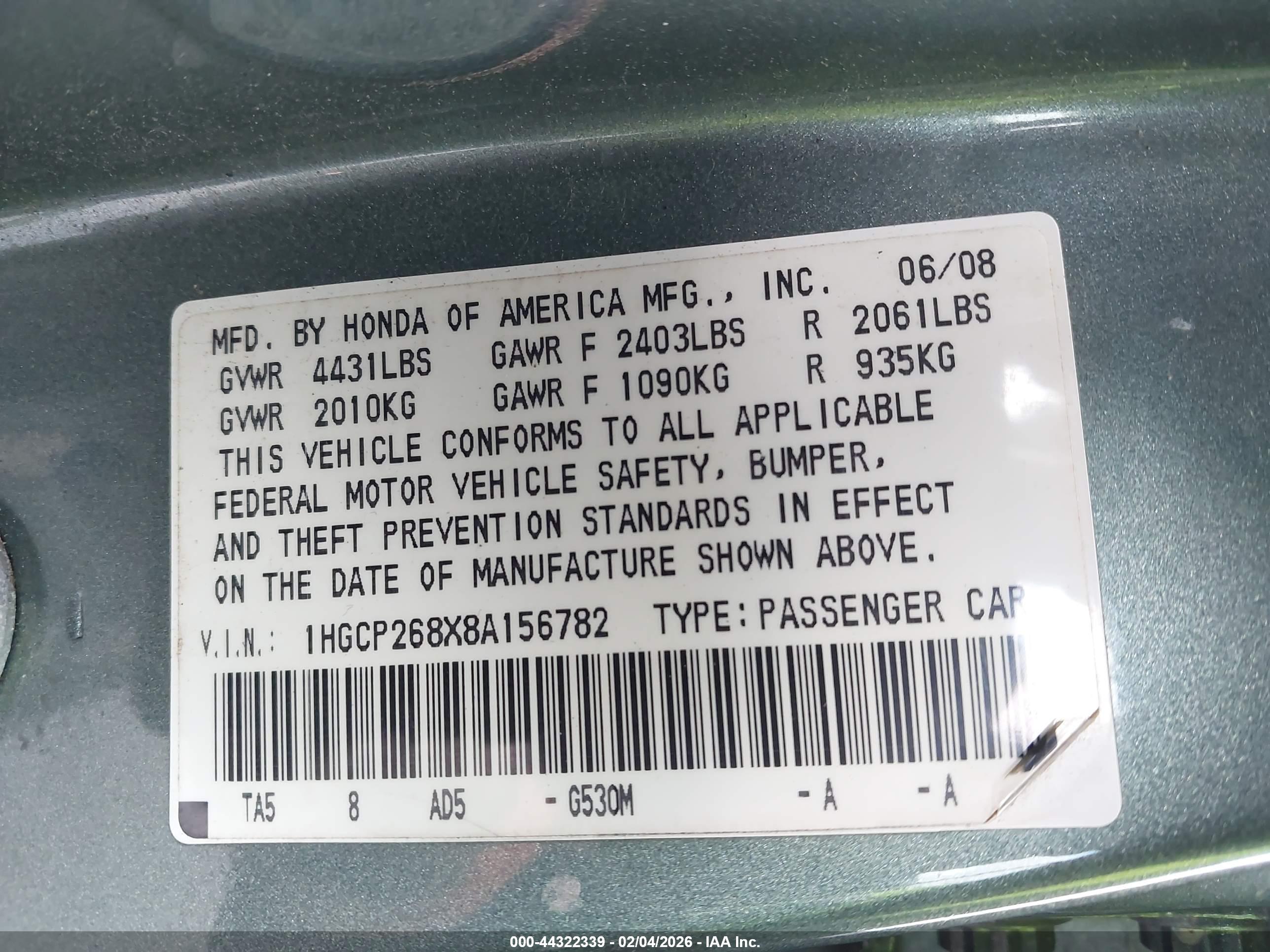 HONDA ACCORD image 9