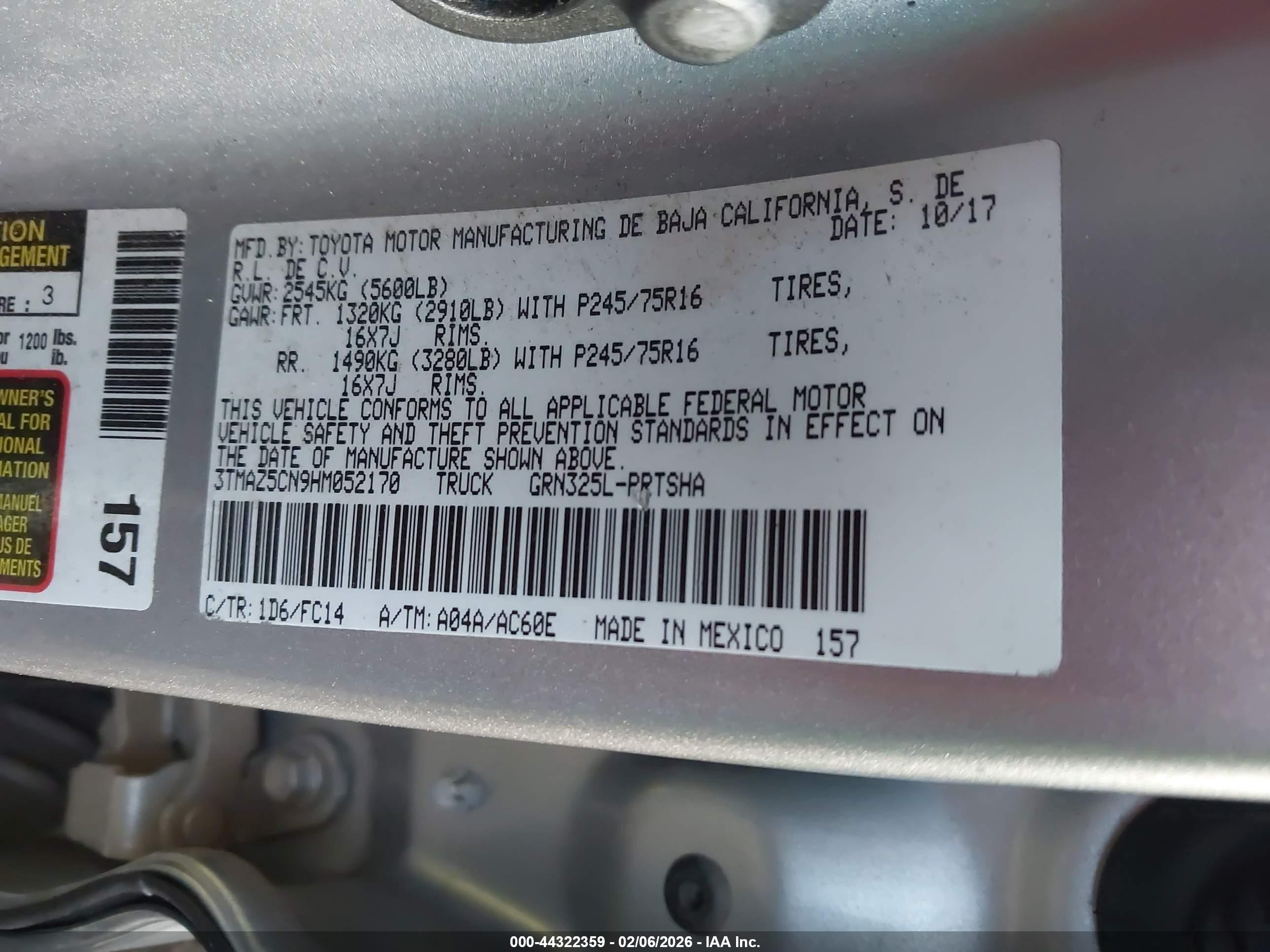 TOYOTA TACOMA image 9