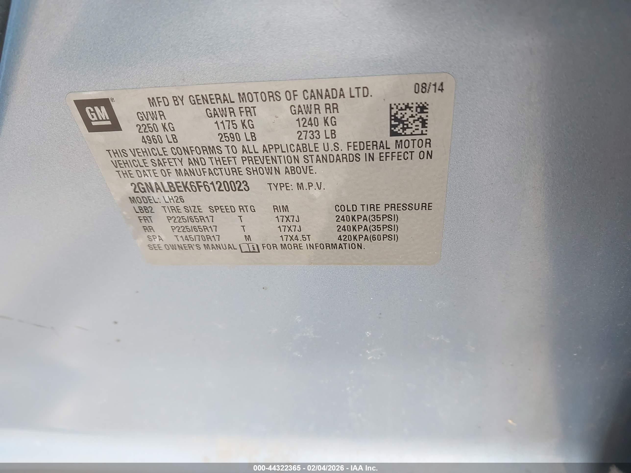 CHEVROLET EQUINOX image 9
