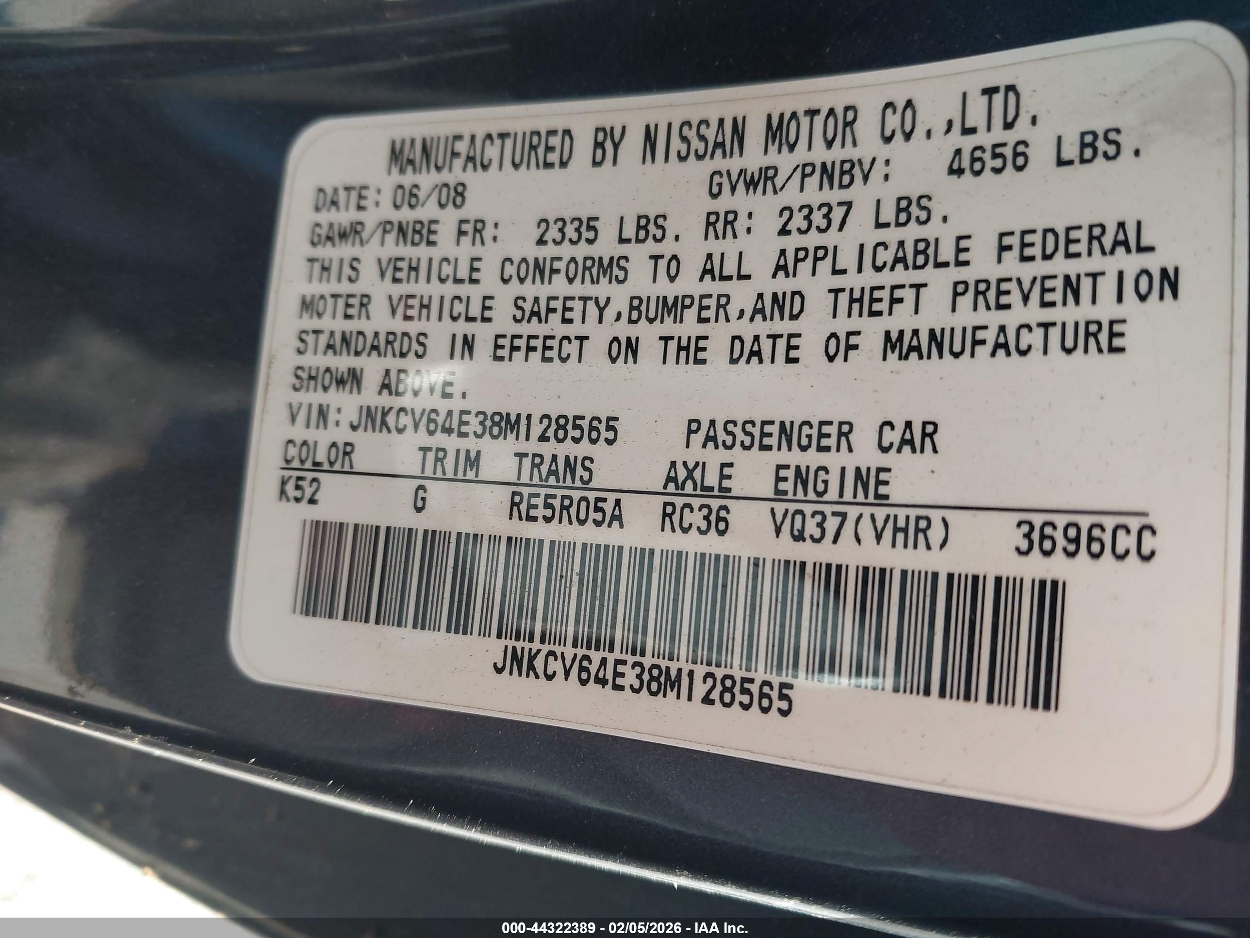 INFINITI G37 image 9