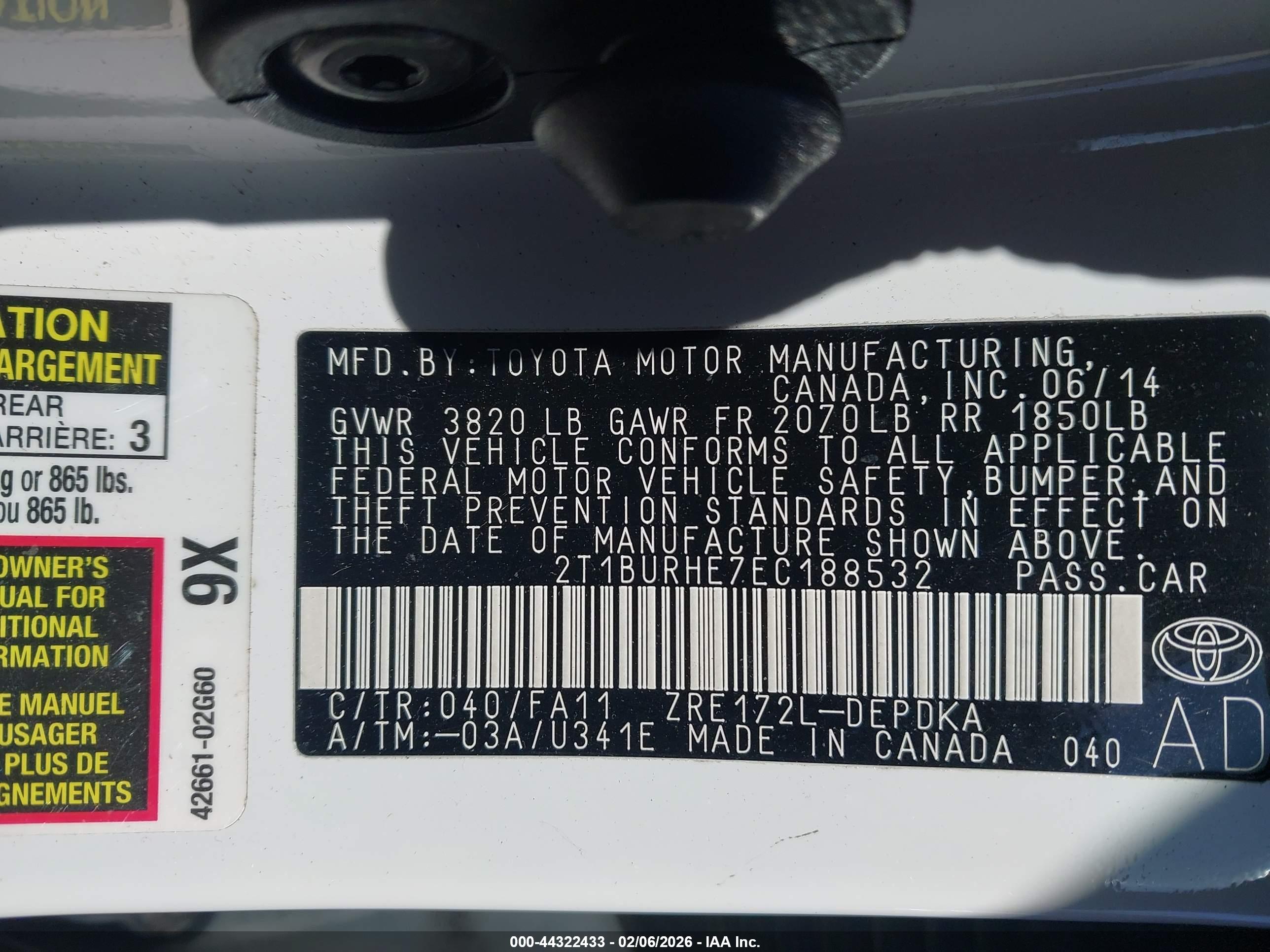 TOYOTA COROLLA image 9