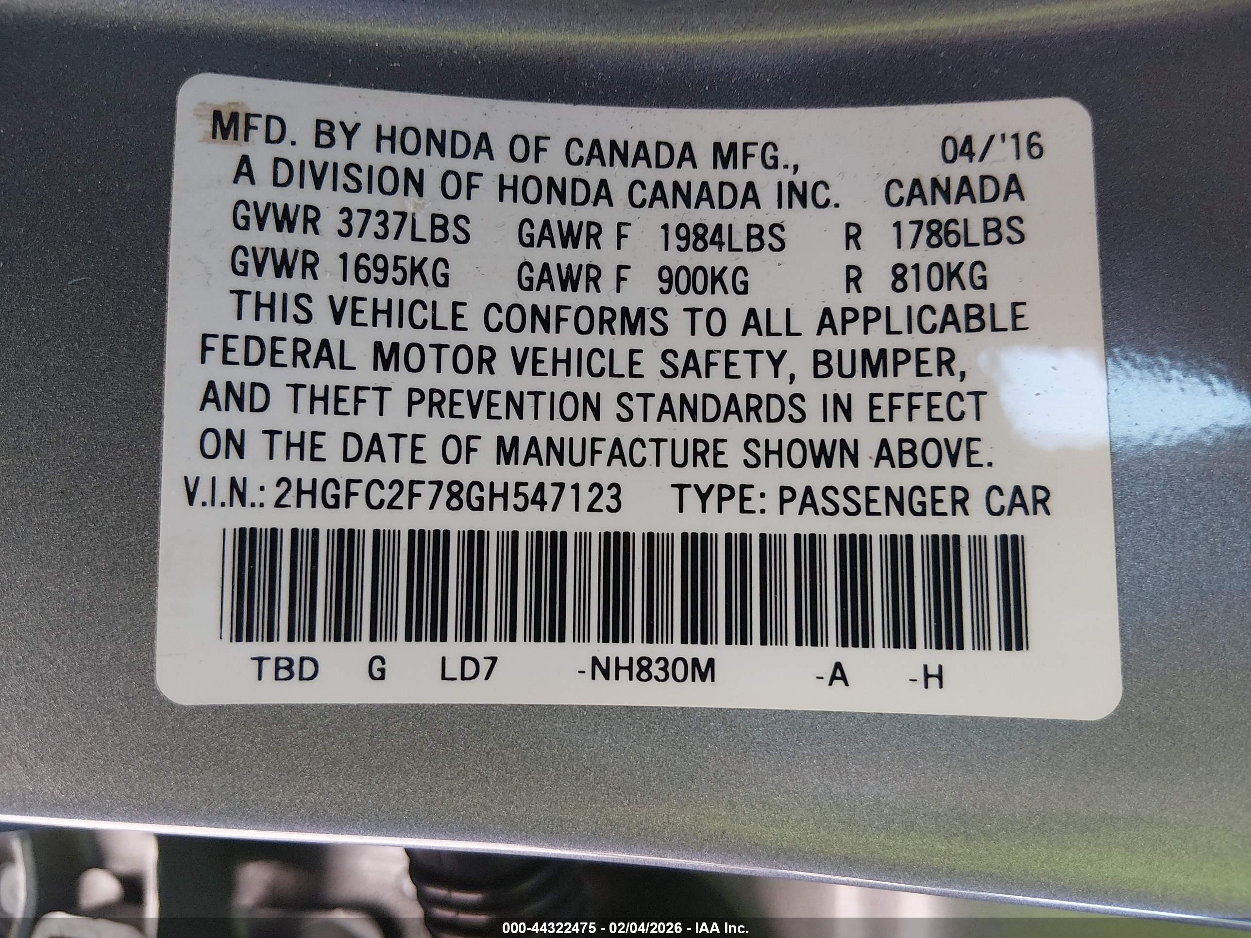 HONDA CIVIC image 9