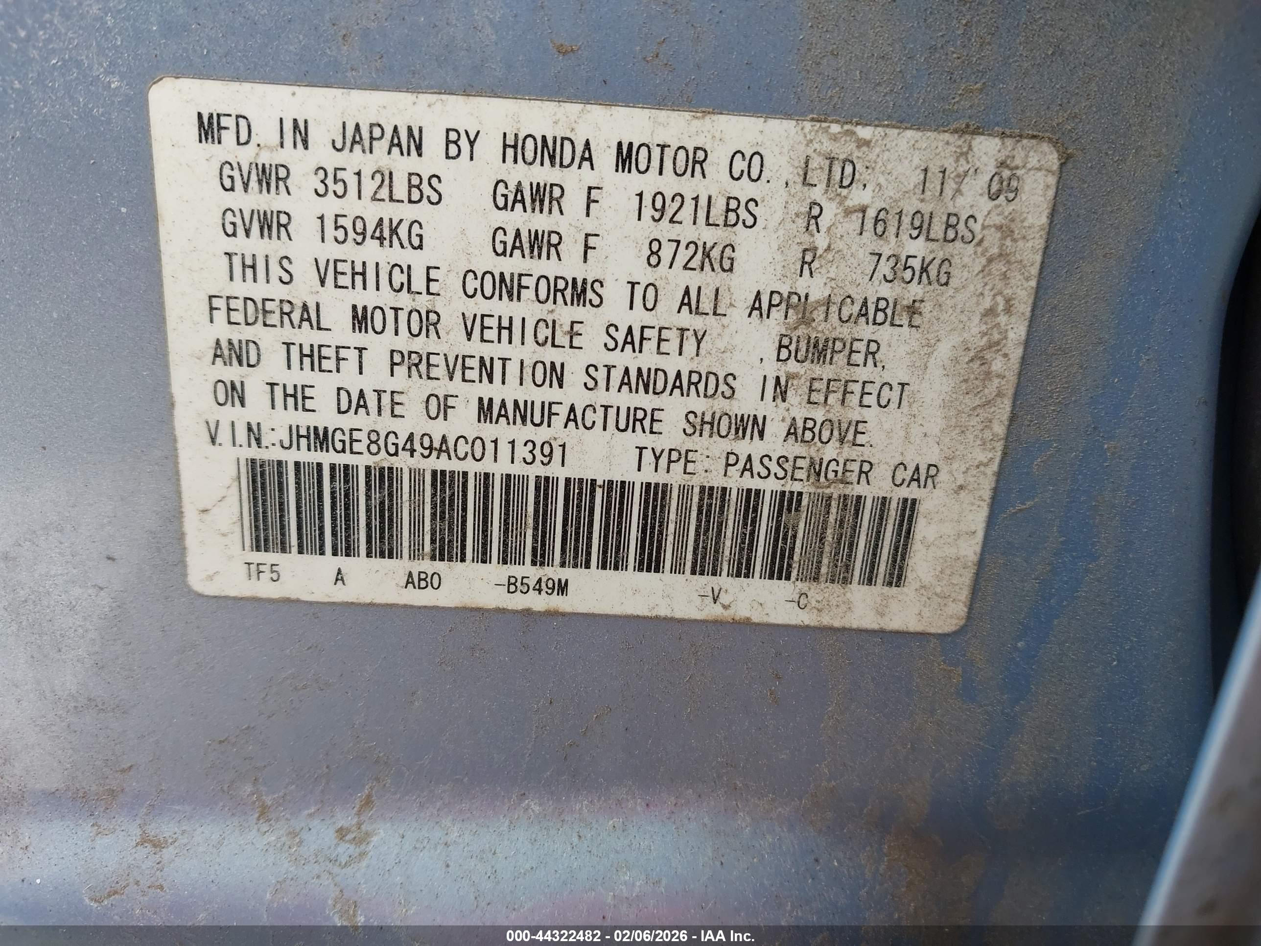 HONDA FIT image 9