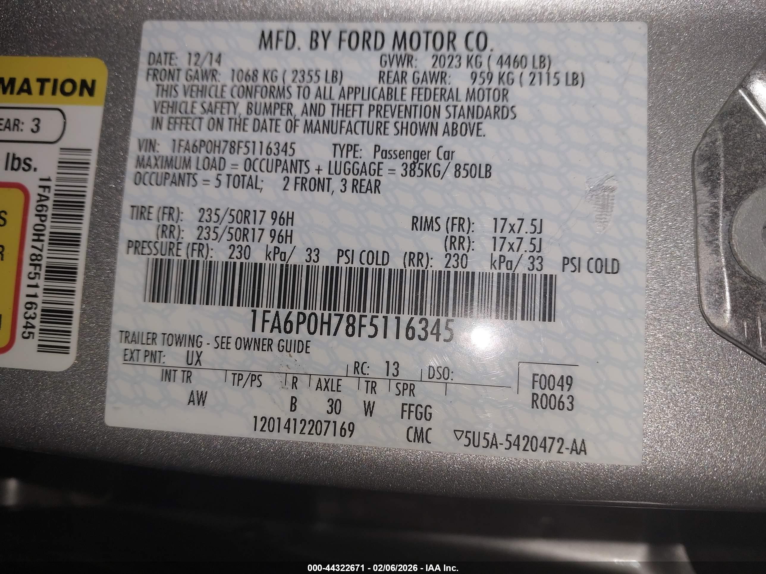 FORD FUSION image 9