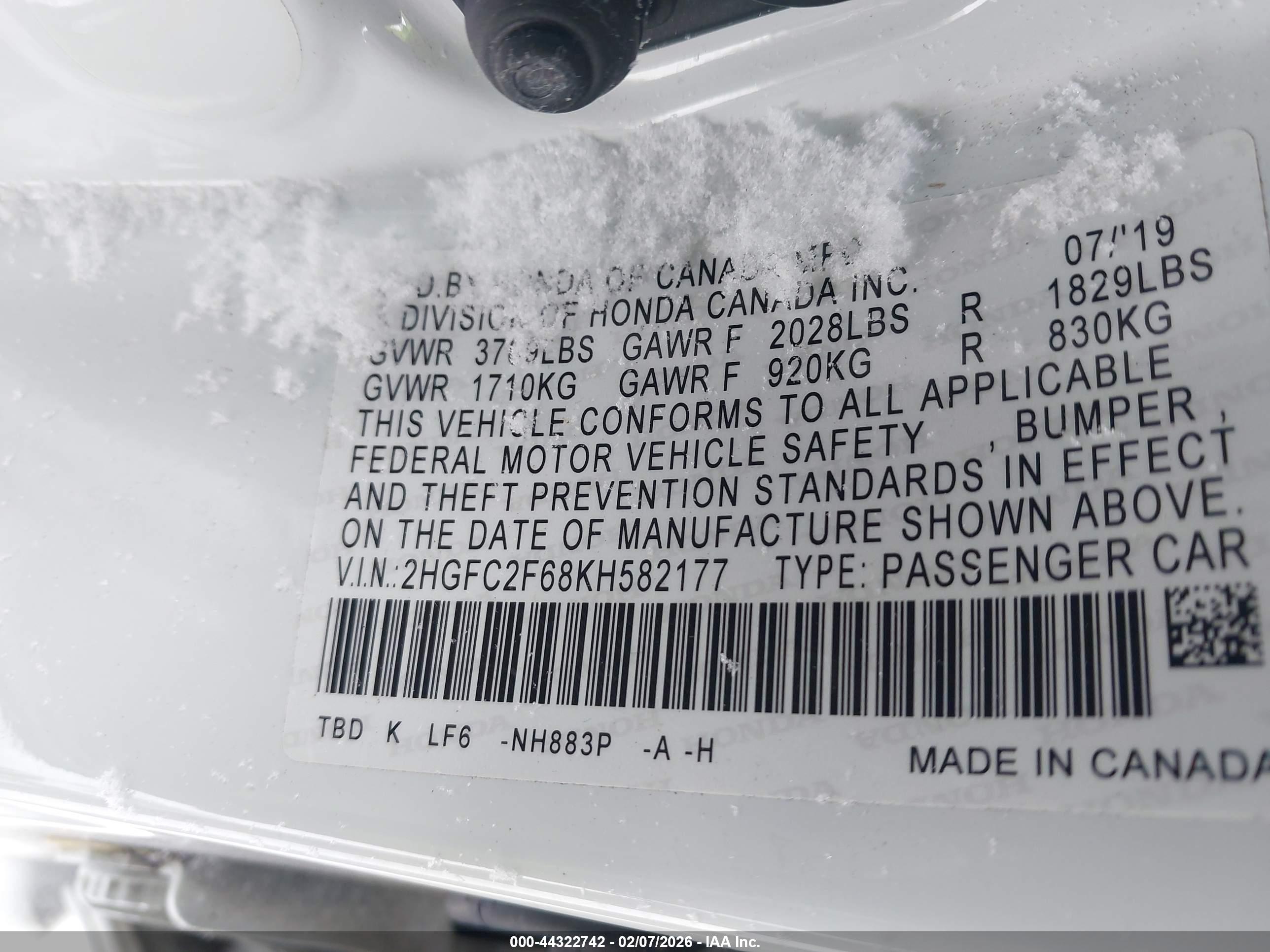 HONDA CIVIC image 9