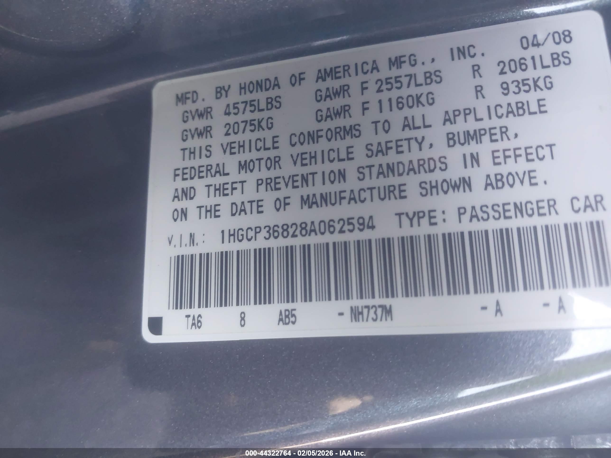 HONDA ACCORD image 9