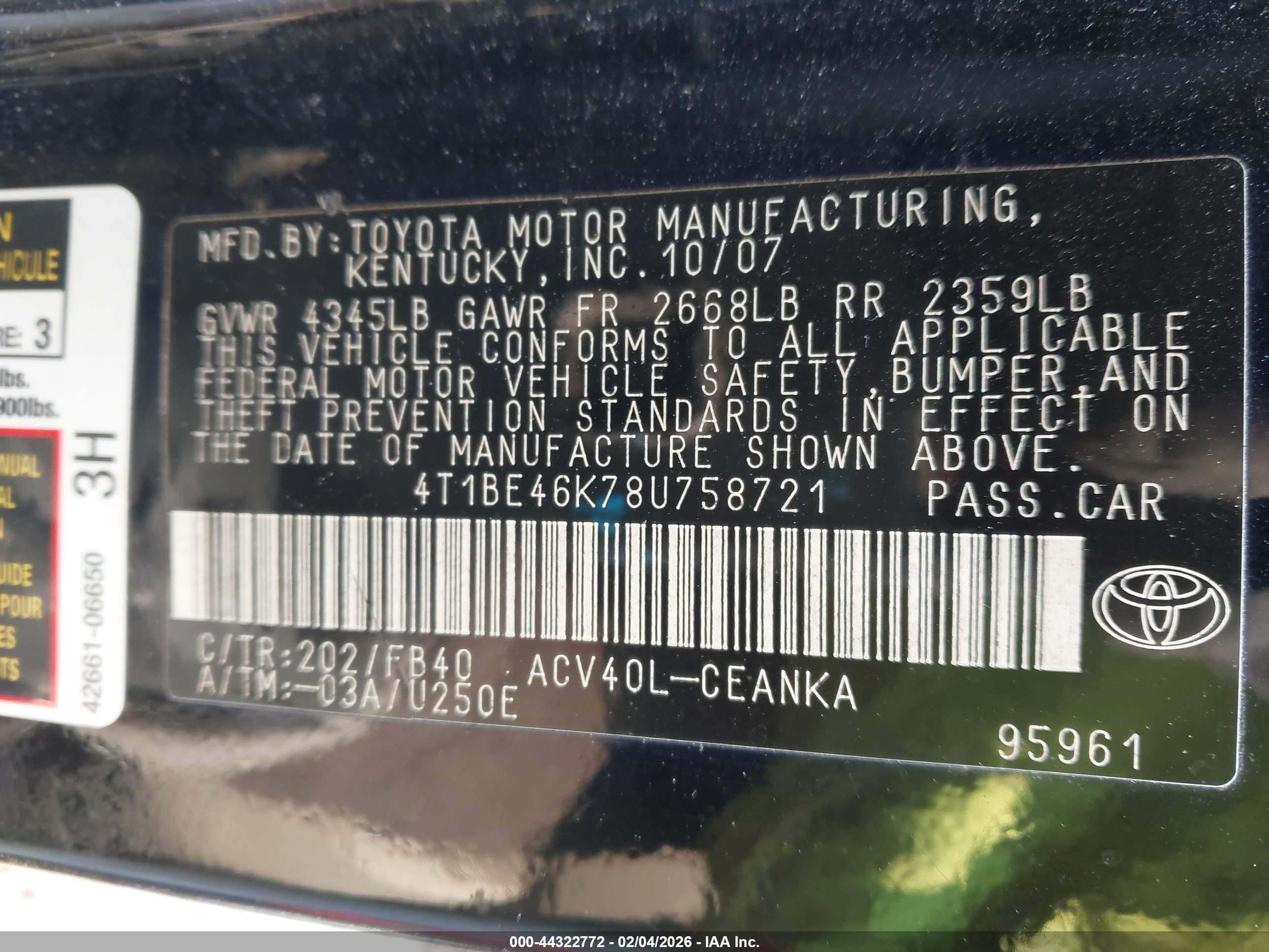 TOYOTA CAMRY image 9