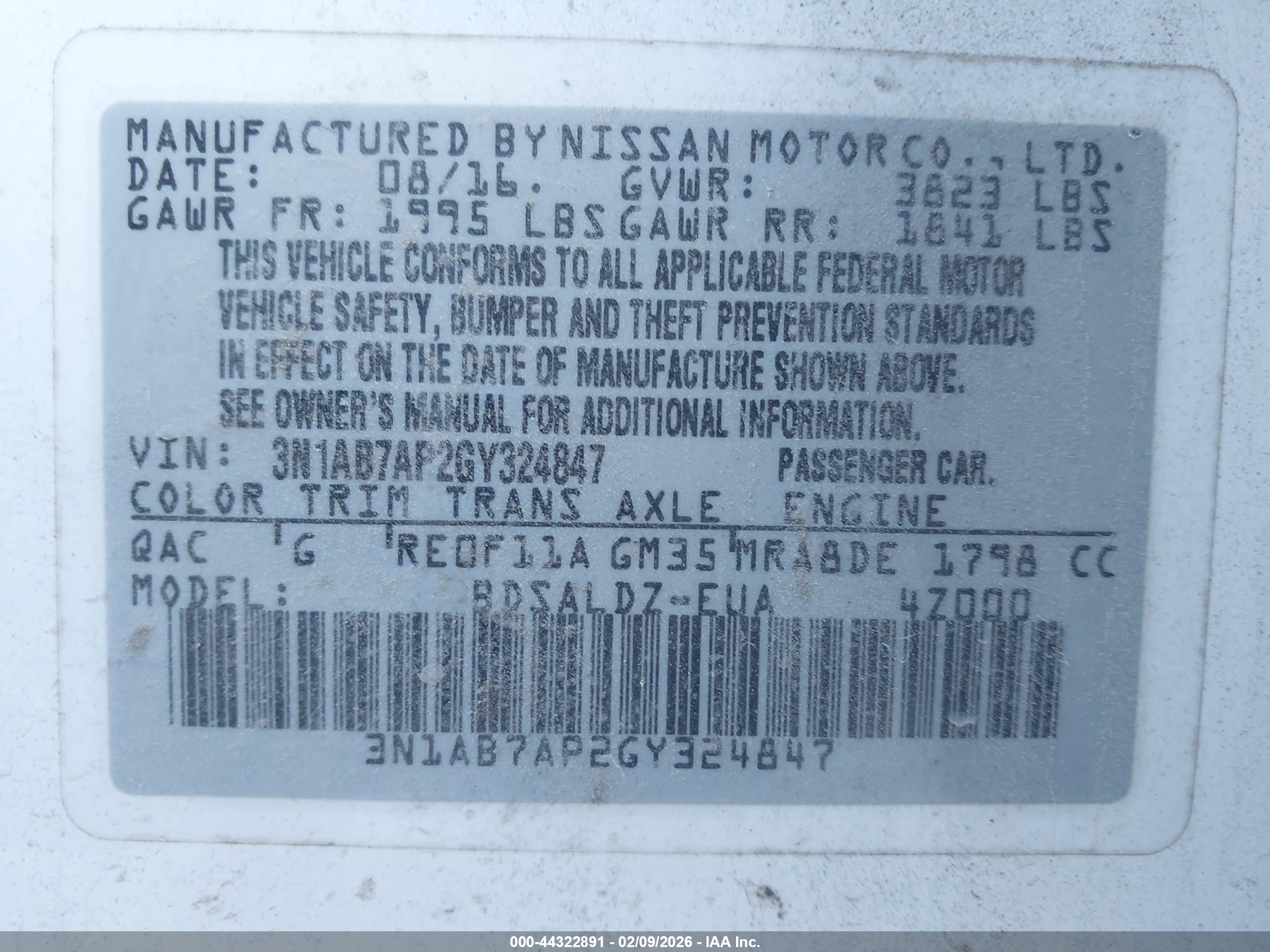 NISSAN SENTRA image 9