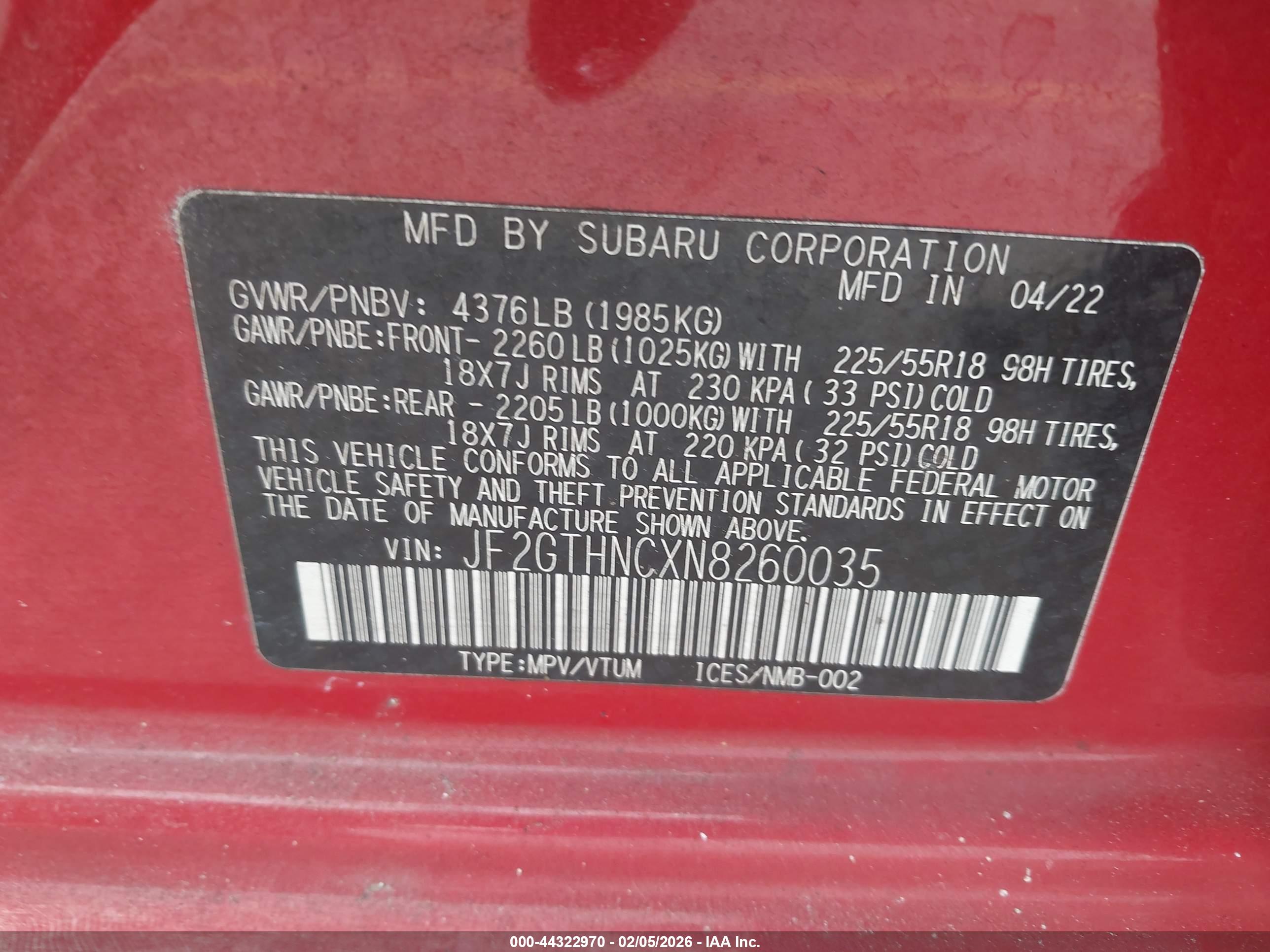 SUBARU CROSSTREK image 9