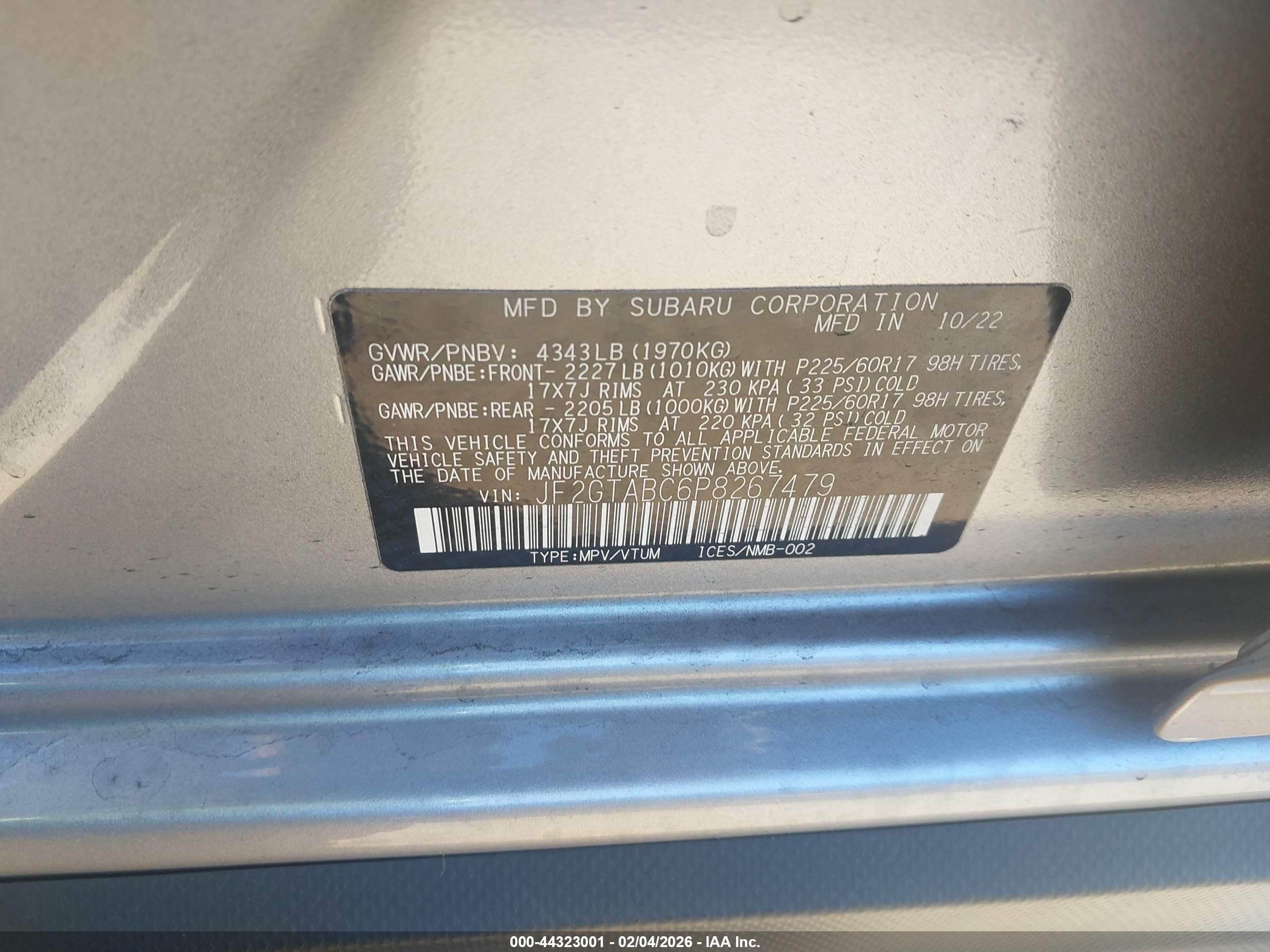 SUBARU CROSSTREK image 9