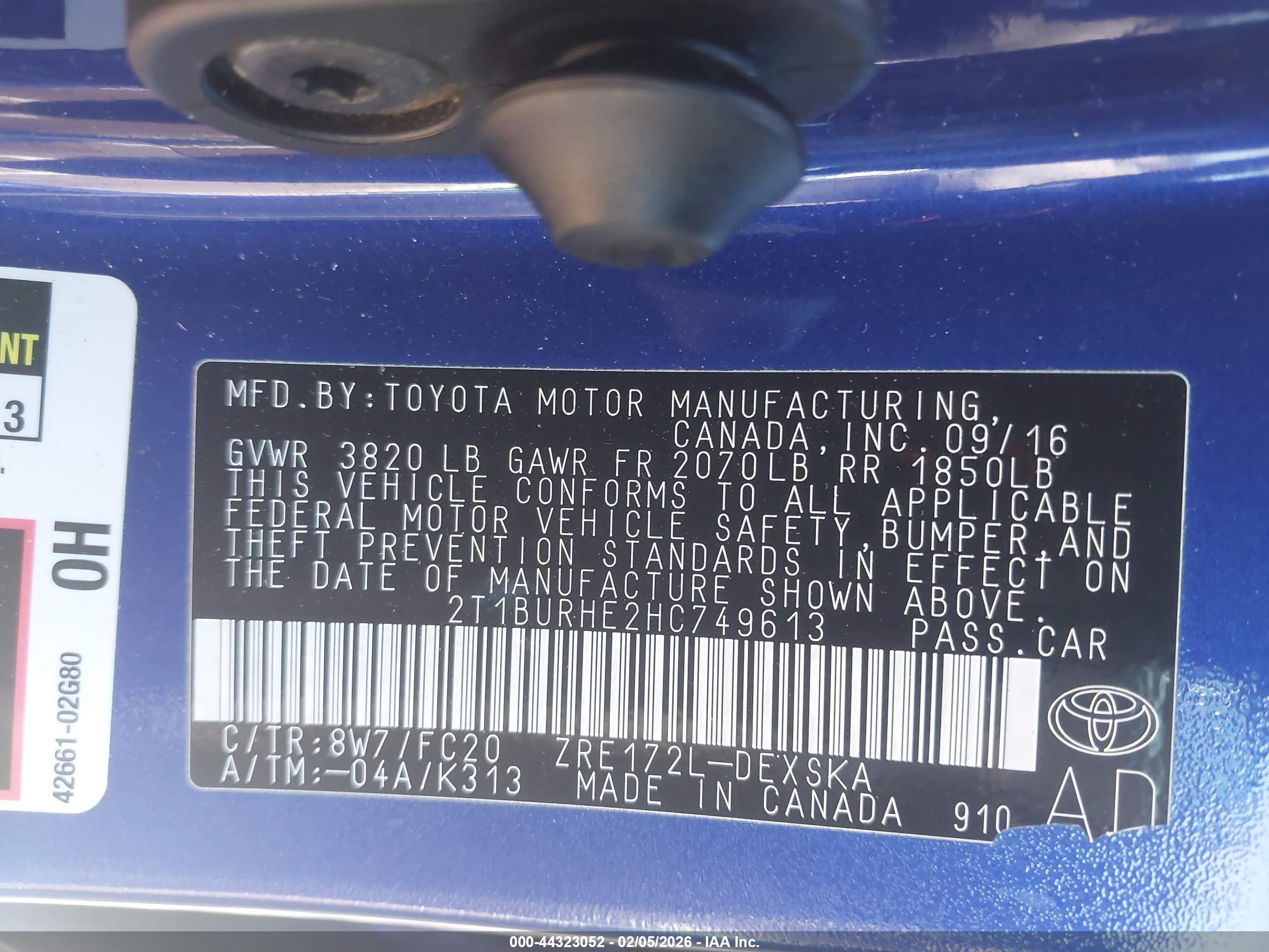 TOYOTA COROLLA image 9