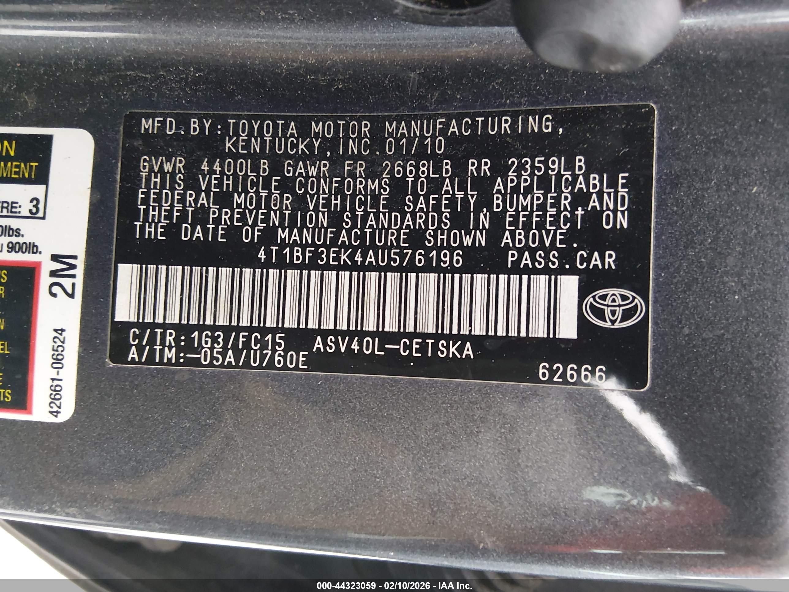 TOYOTA CAMRY image 9
