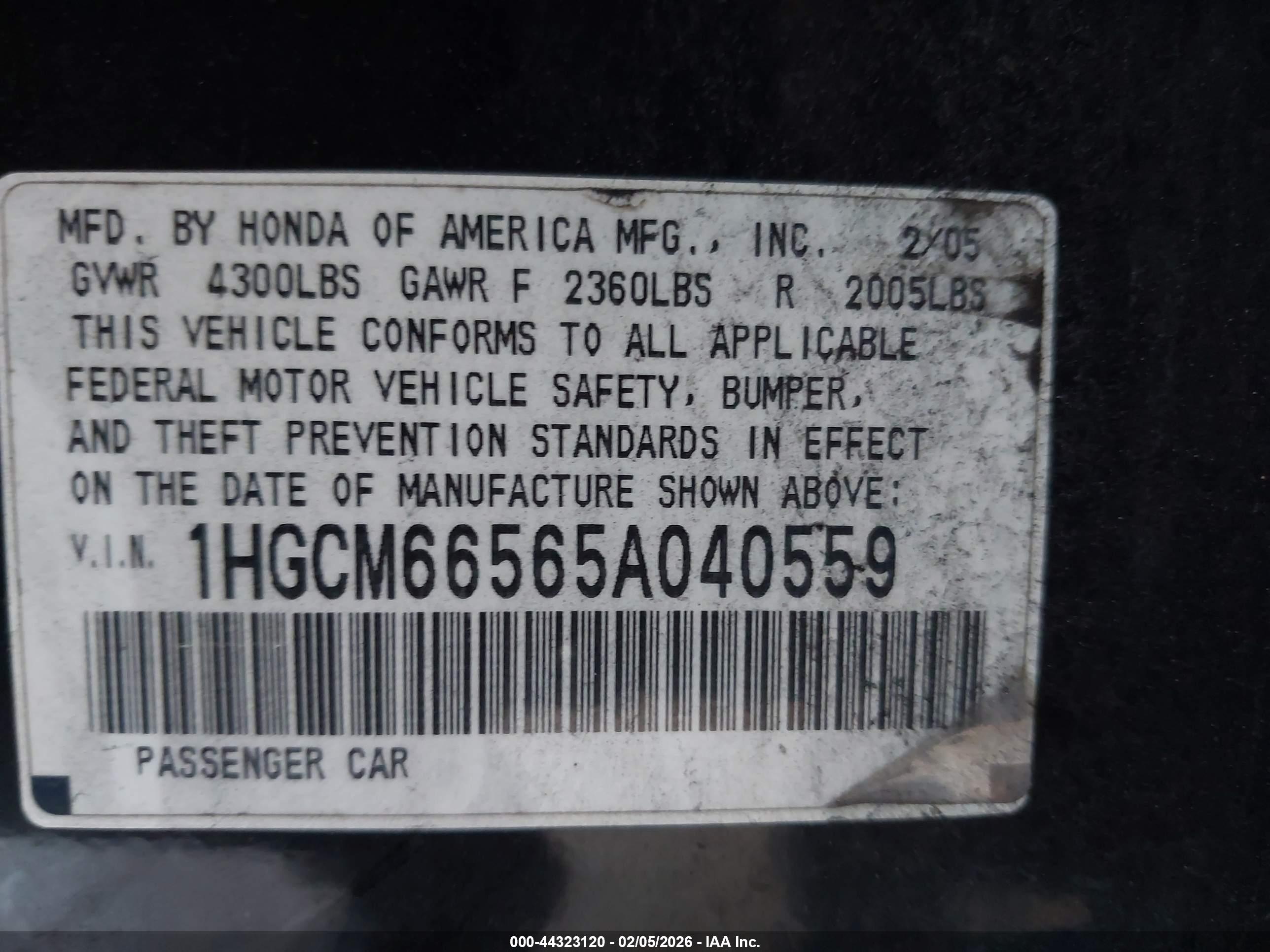 HONDA ACCORD image 9