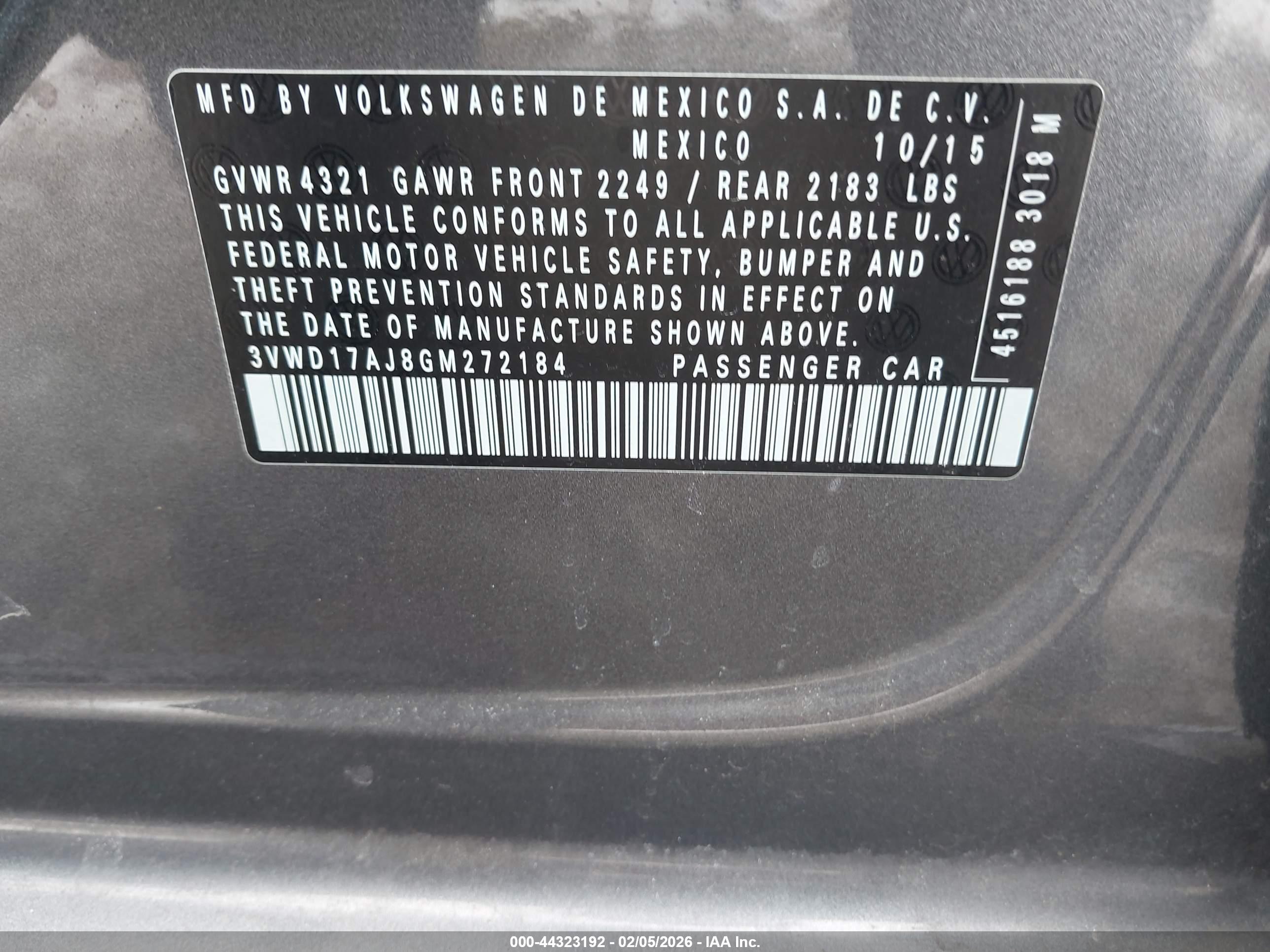 VOLKSWAGEN JETTA image 9