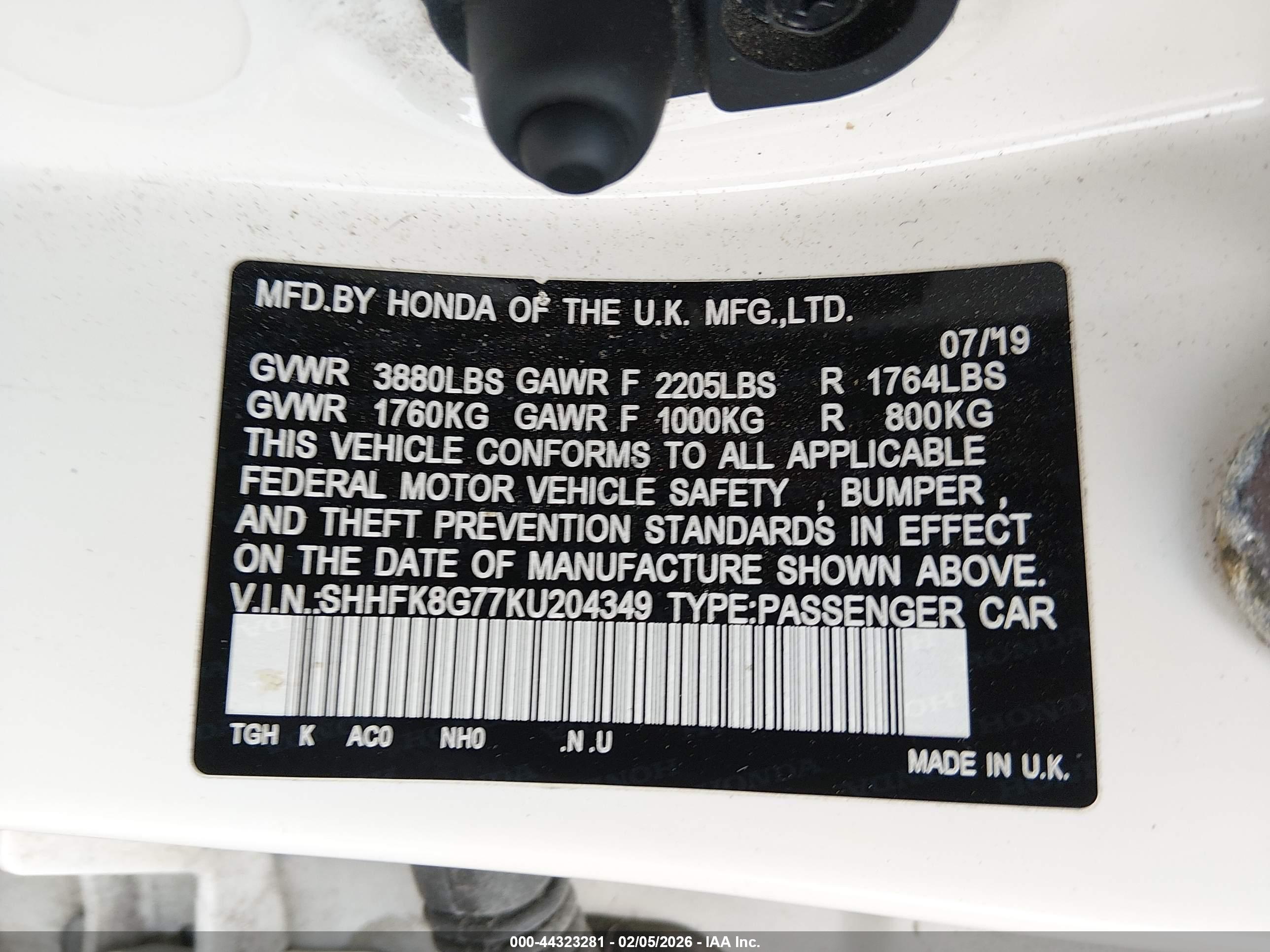 HONDA CIVIC image 9