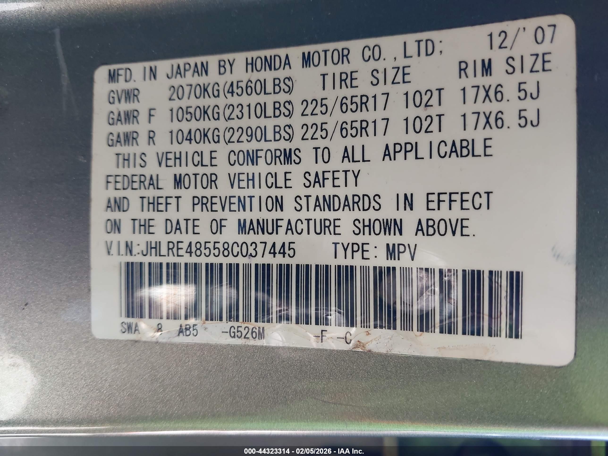 HONDA CR-V image 9