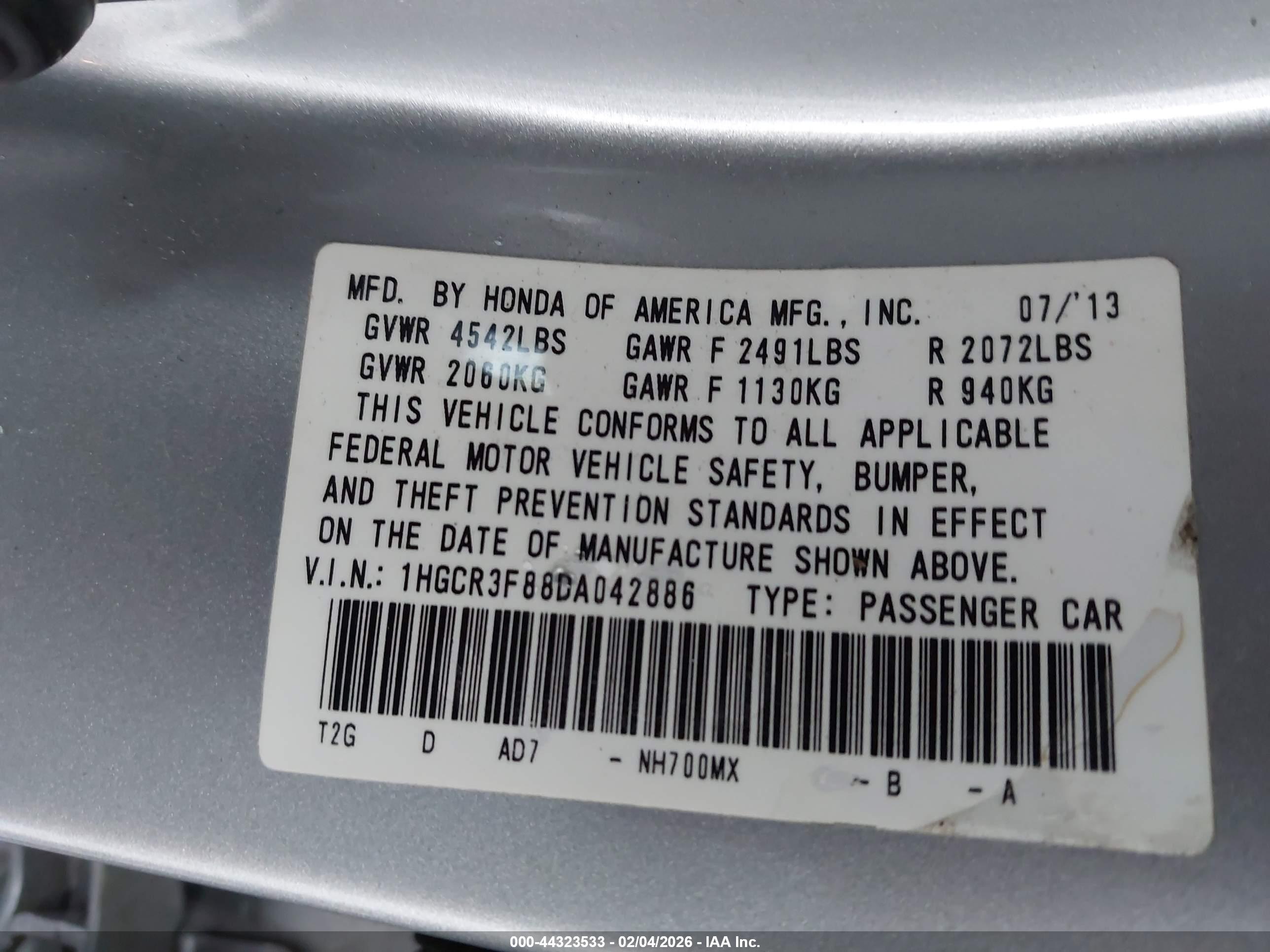 HONDA ACCORD image 9