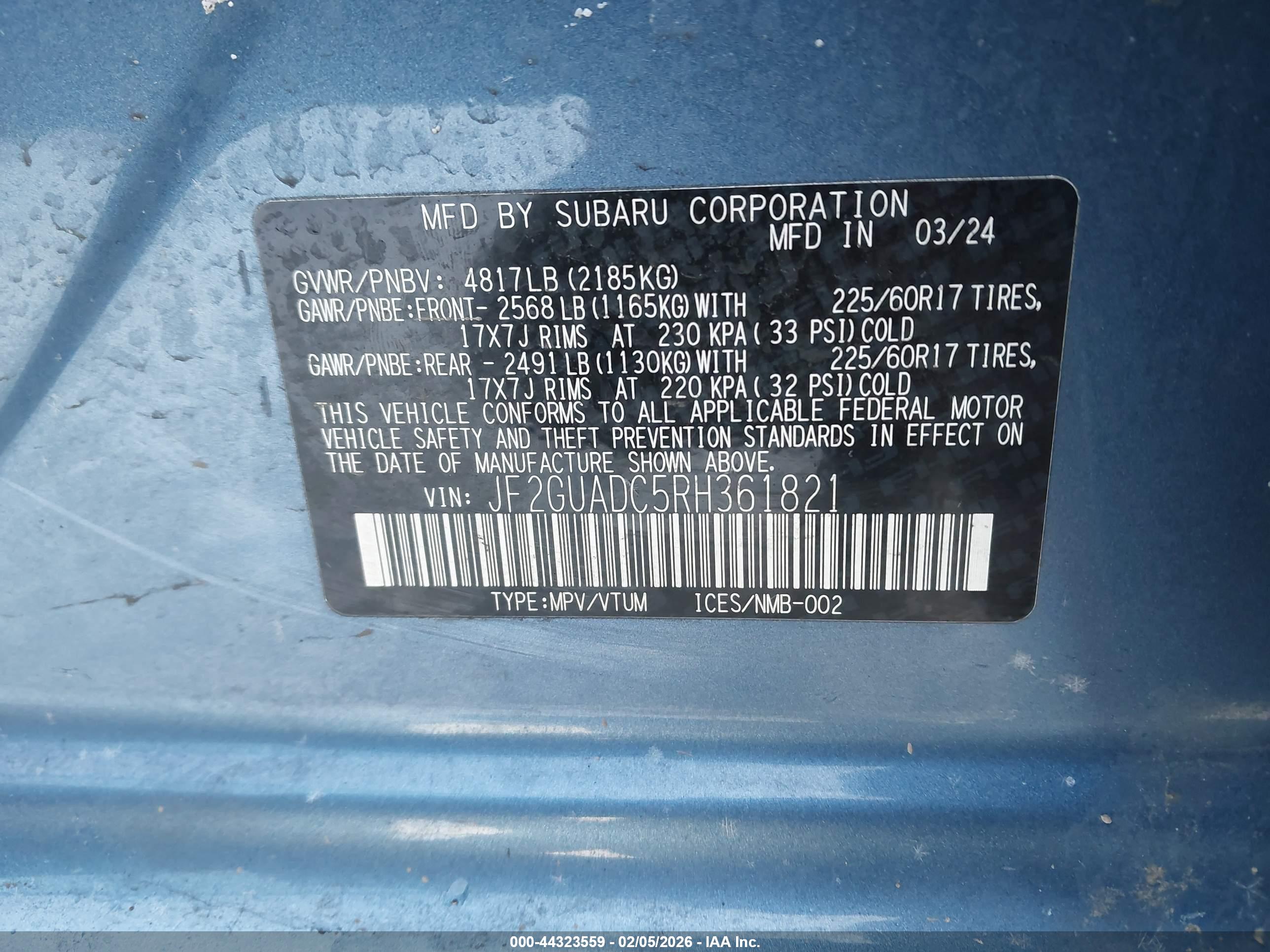 SUBARU CROSSTREK image 9
