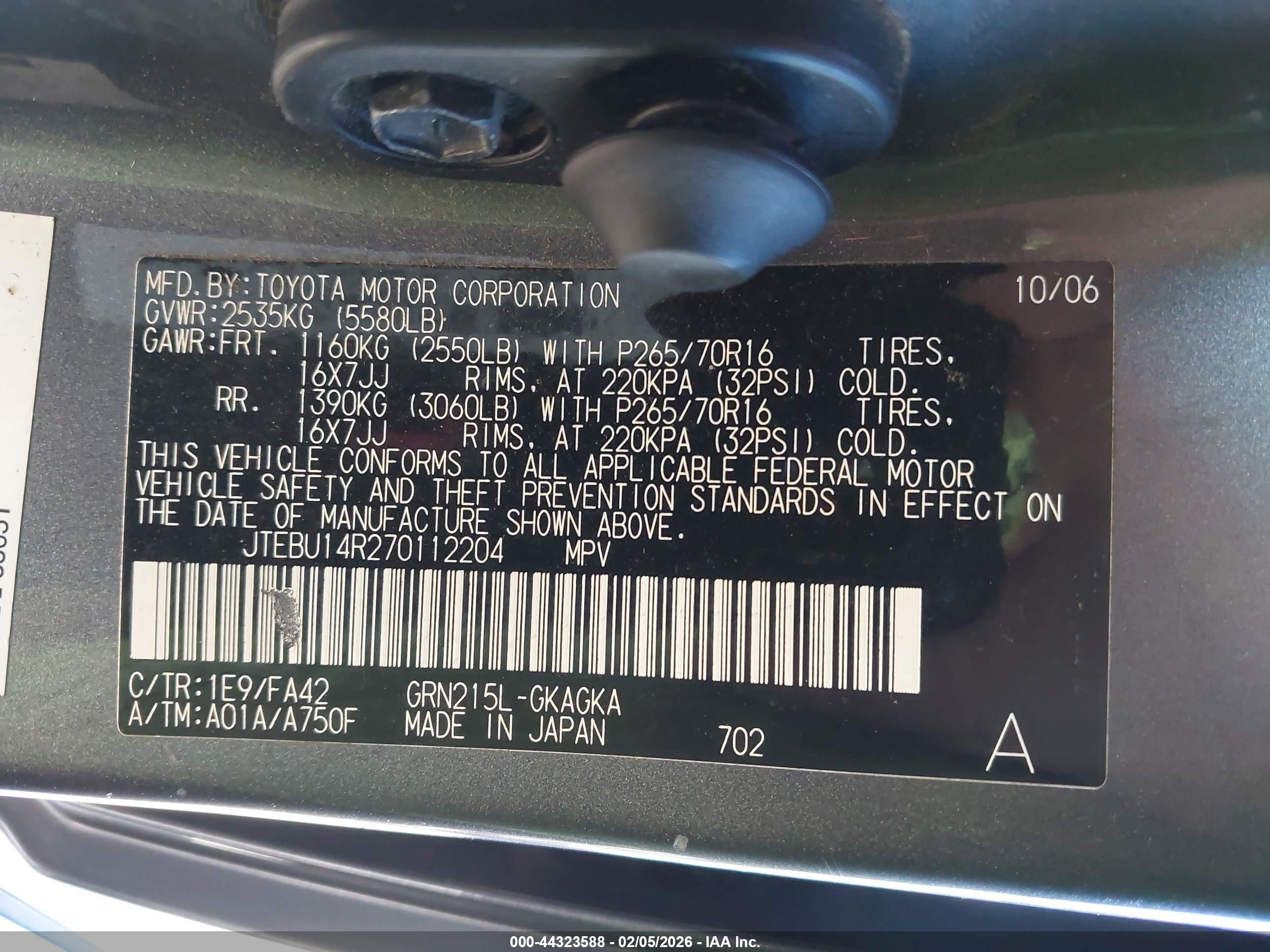 TOYOTA 4RUNNER image 9