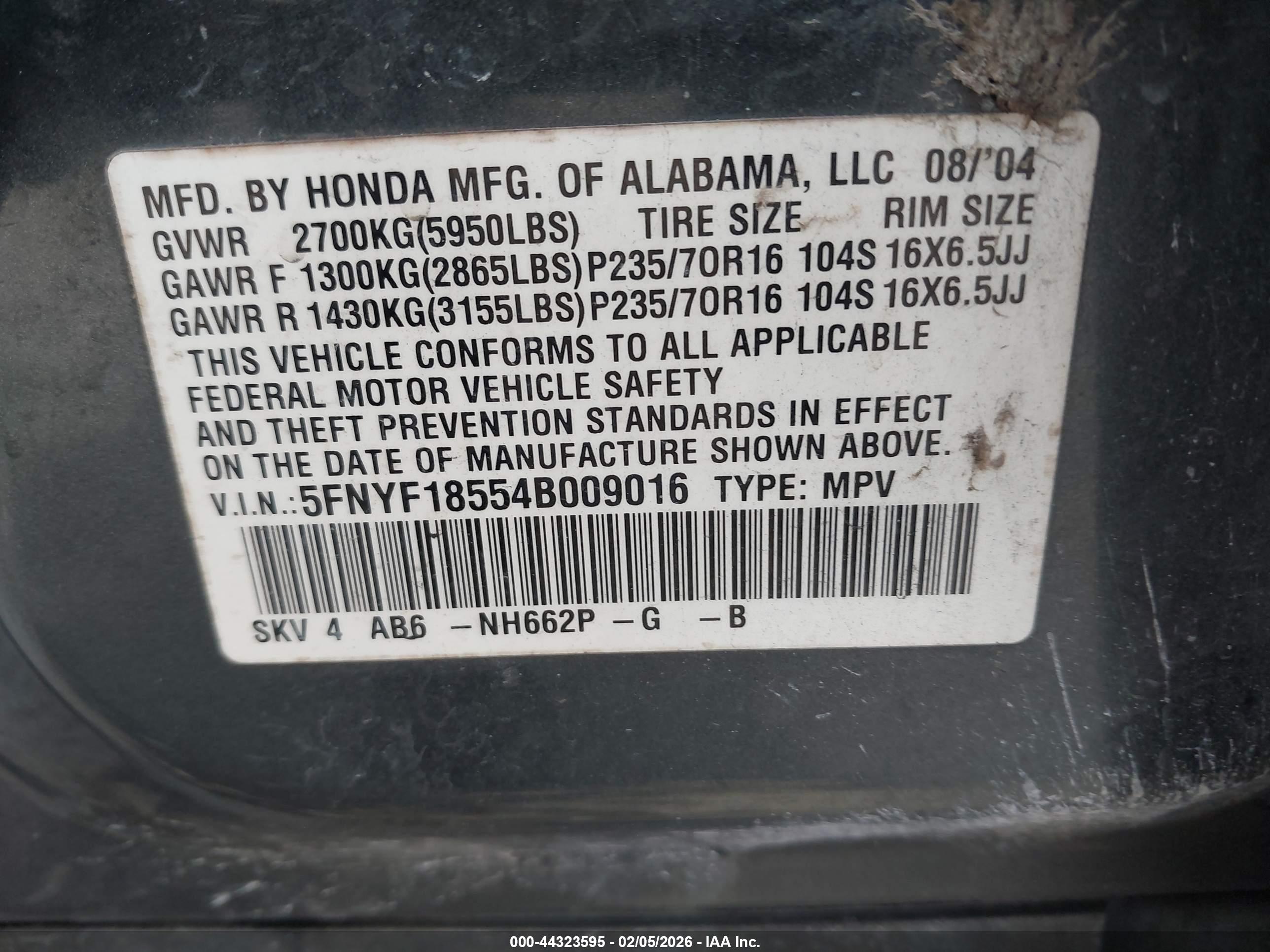 HONDA PILOT image 9