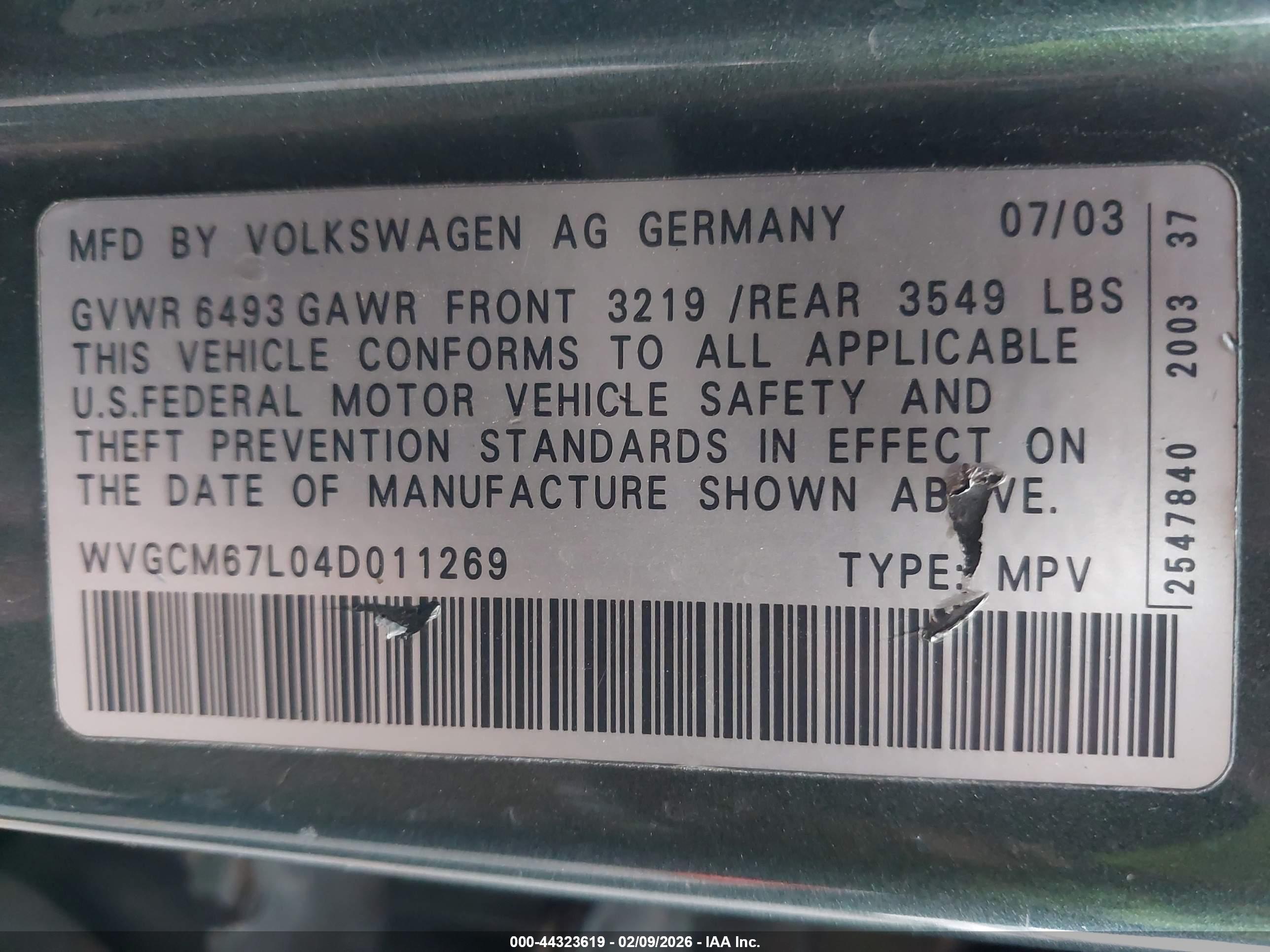 VOLKSWAGEN TOUAREG image 9