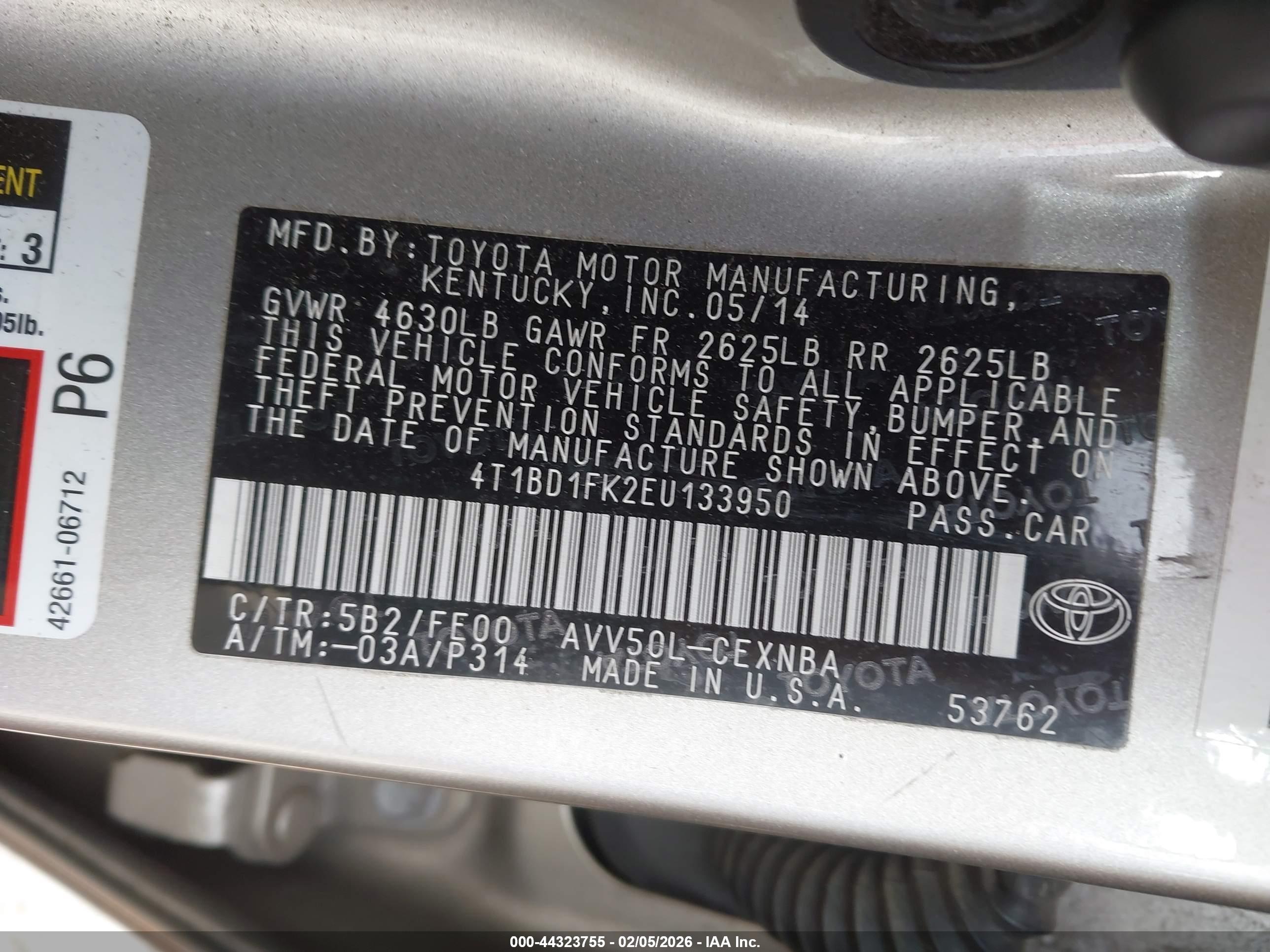 TOYOTA CAMRY image 9