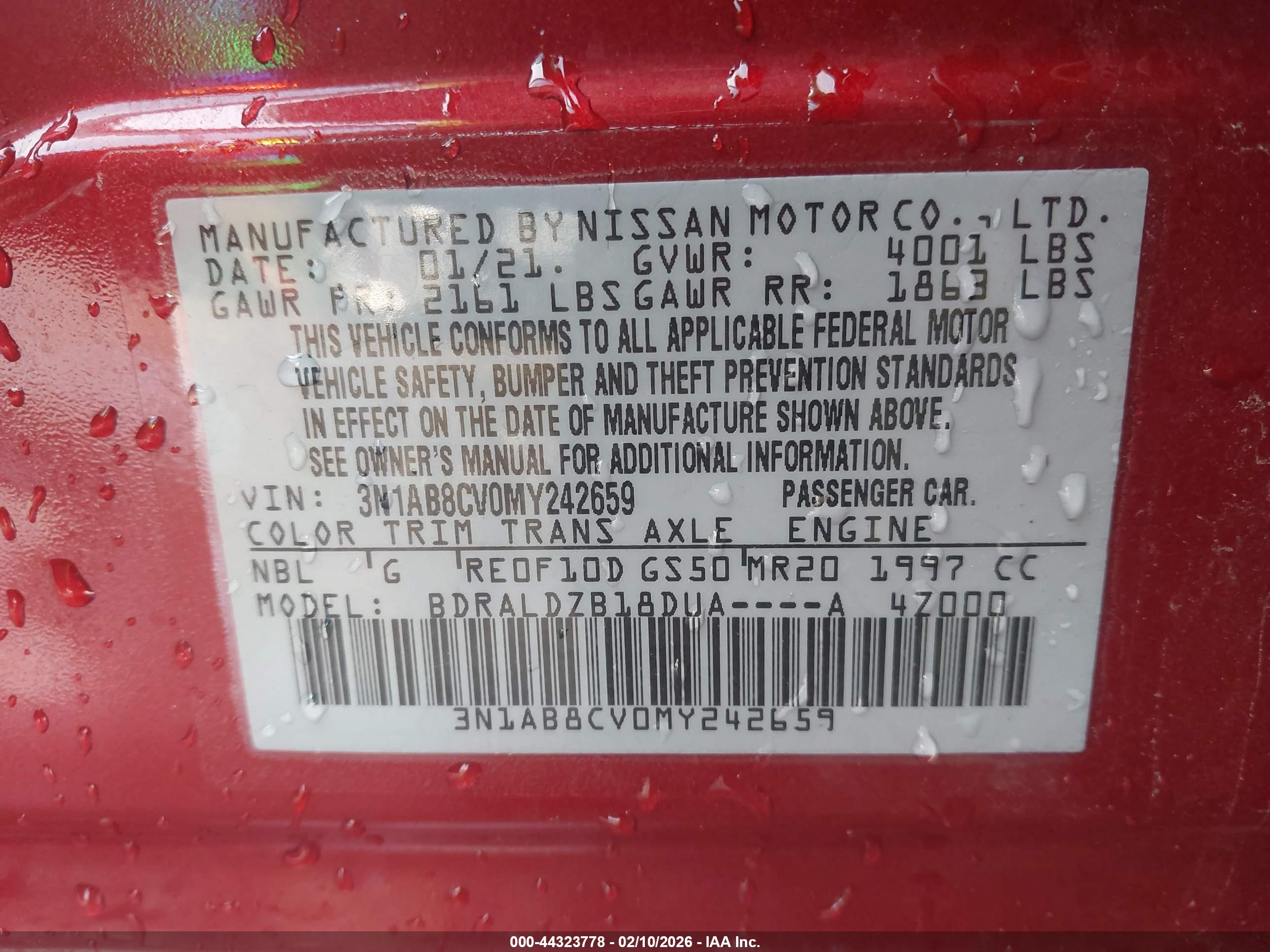 NISSAN SENTRA image 9