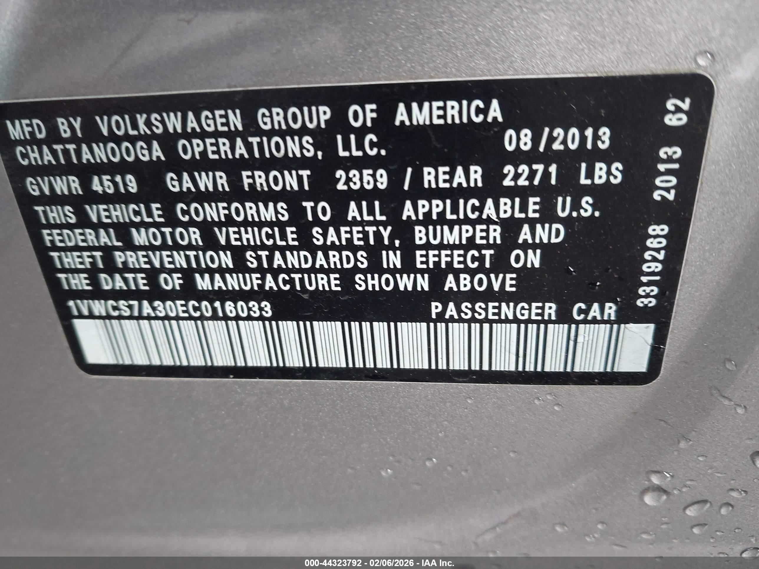 VOLKSWAGEN PASSAT image 9