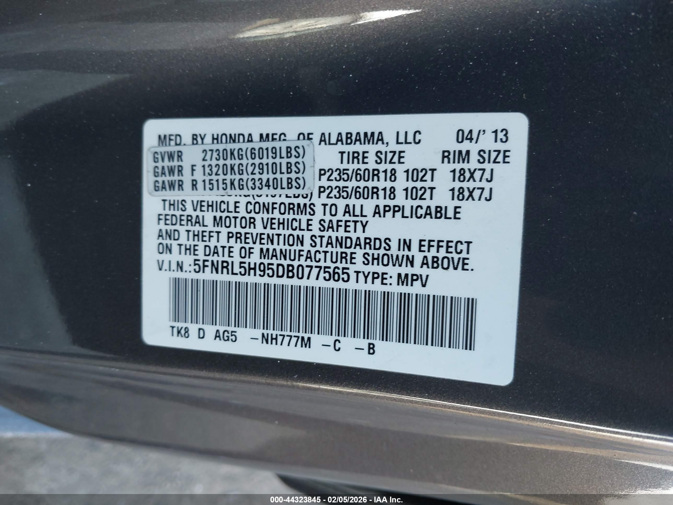 HONDA ODYSSEY image 9