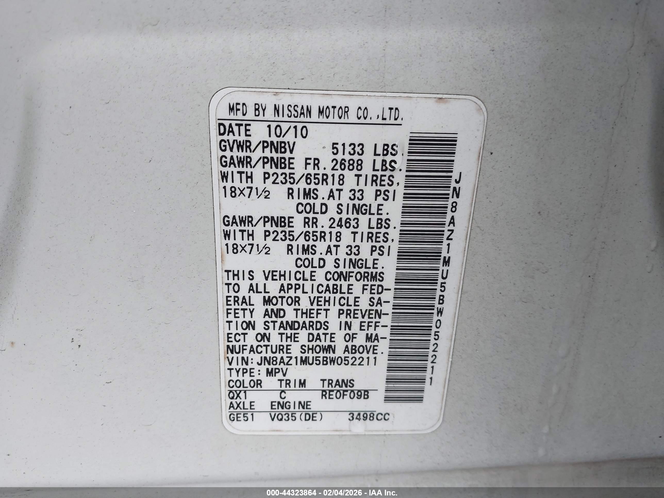 NISSAN MURANO image 9
