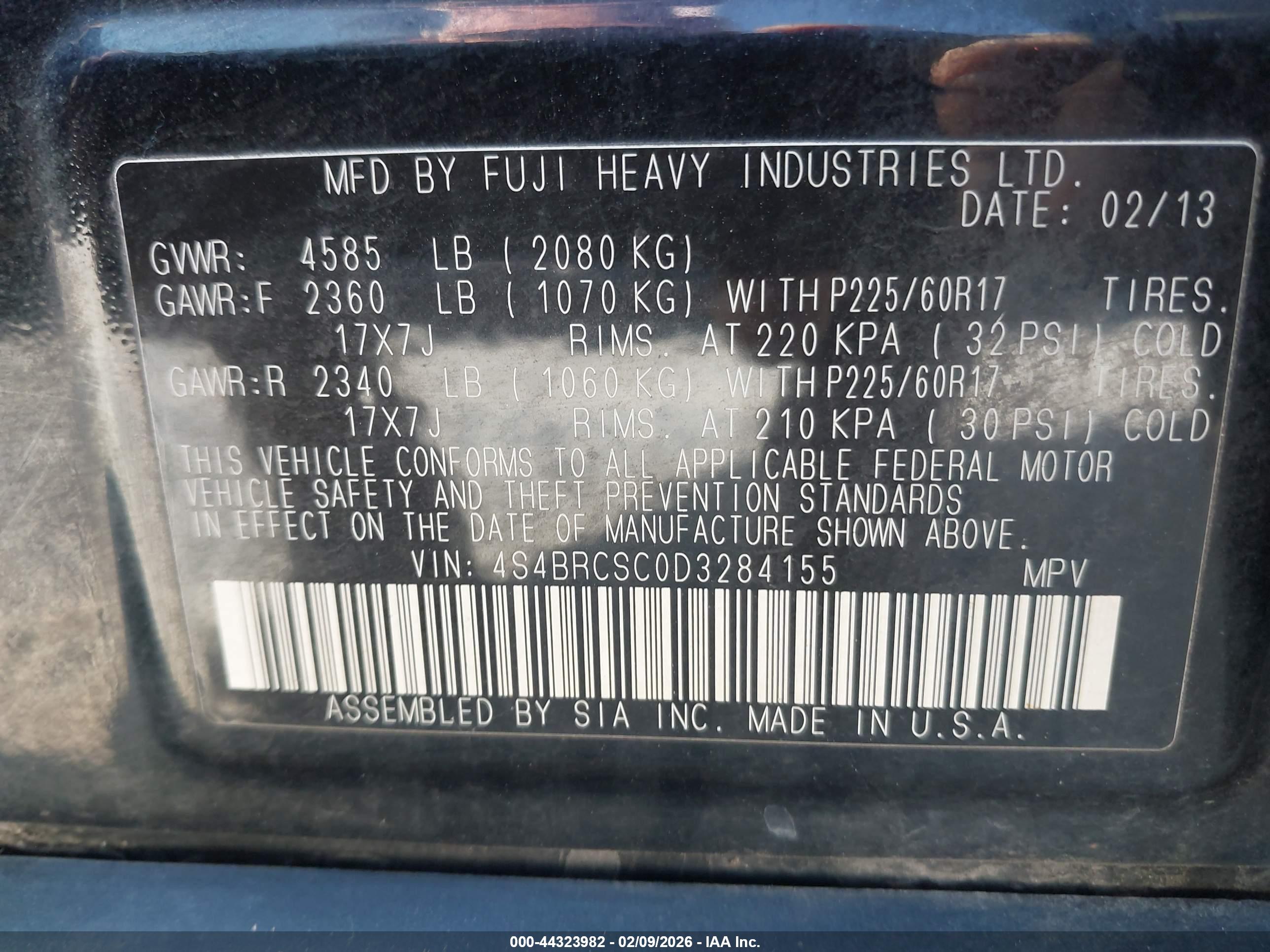 SUBARU OUTBACK image 9