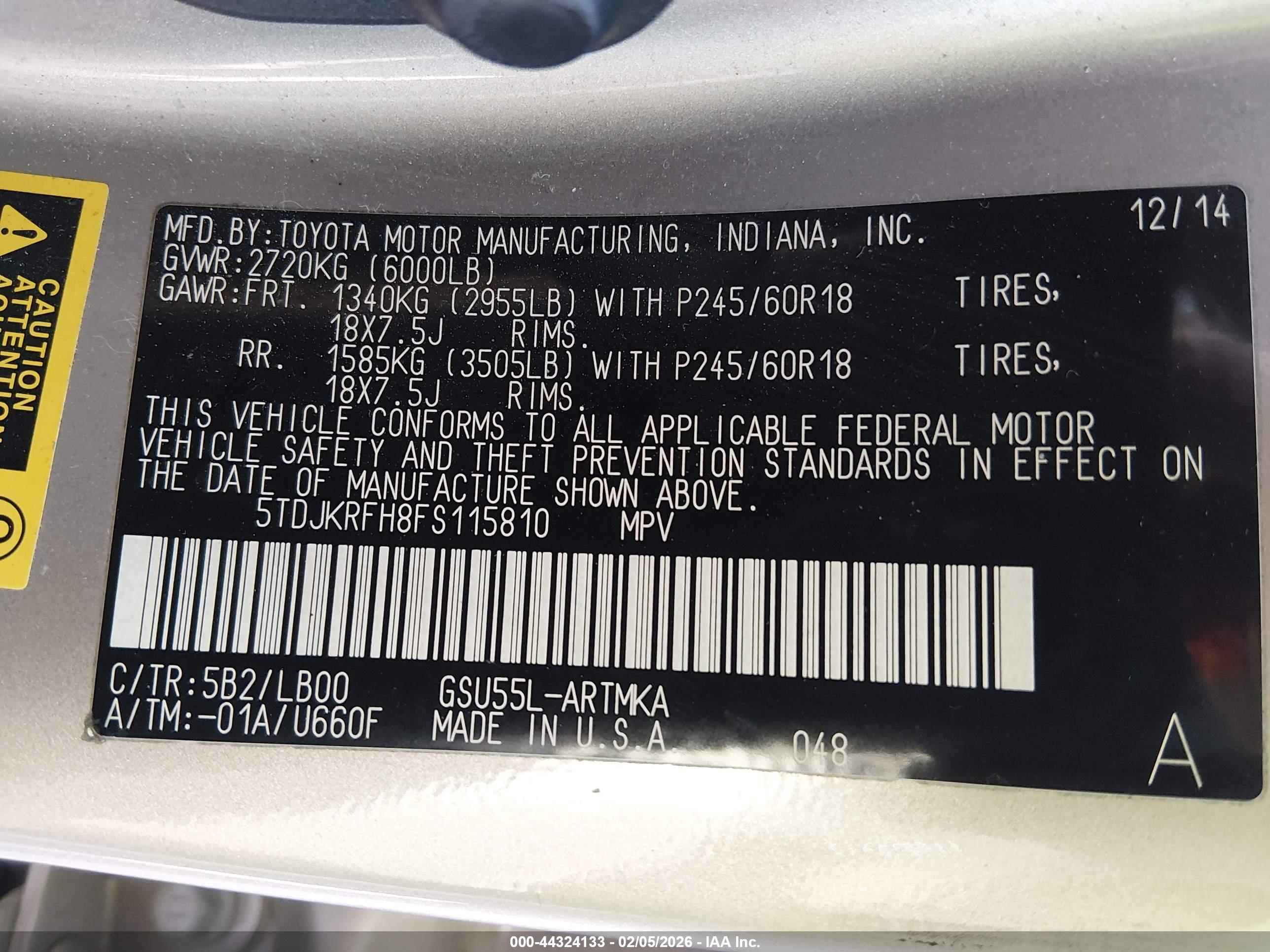 TOYOTA HIGHLANDER image 9