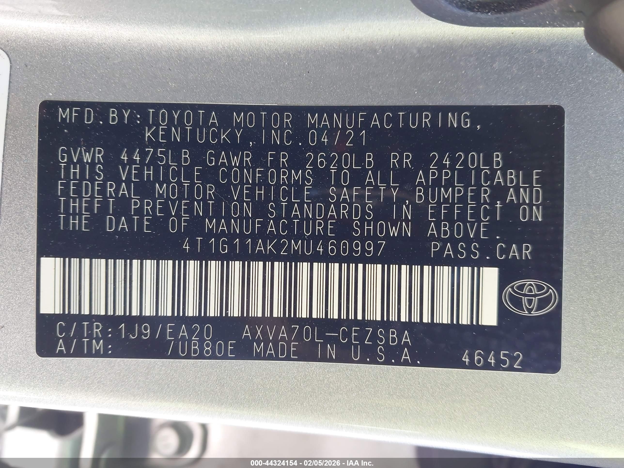 TOYOTA CAMRY image 9