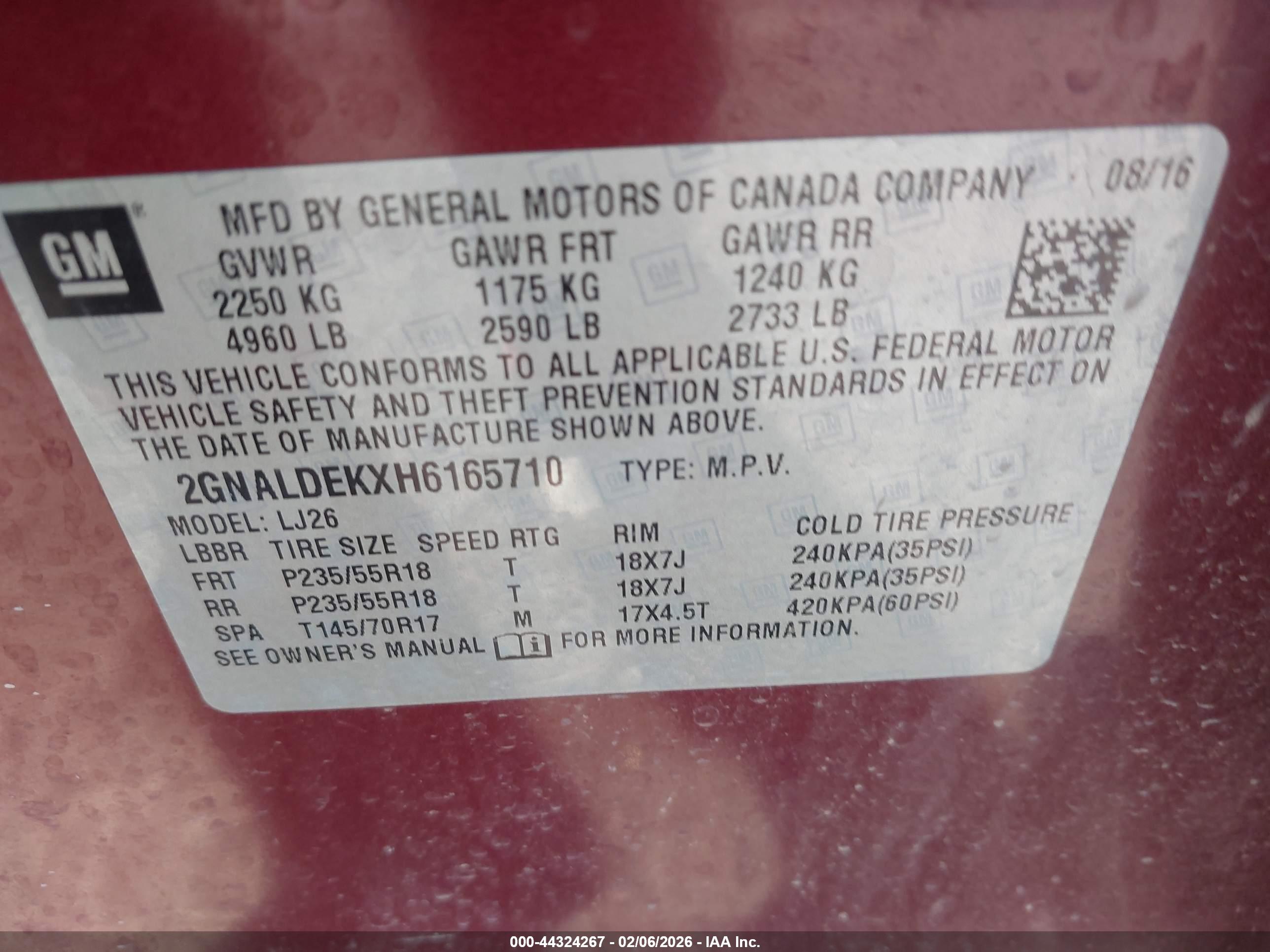 CHEVROLET EQUINOX image 9