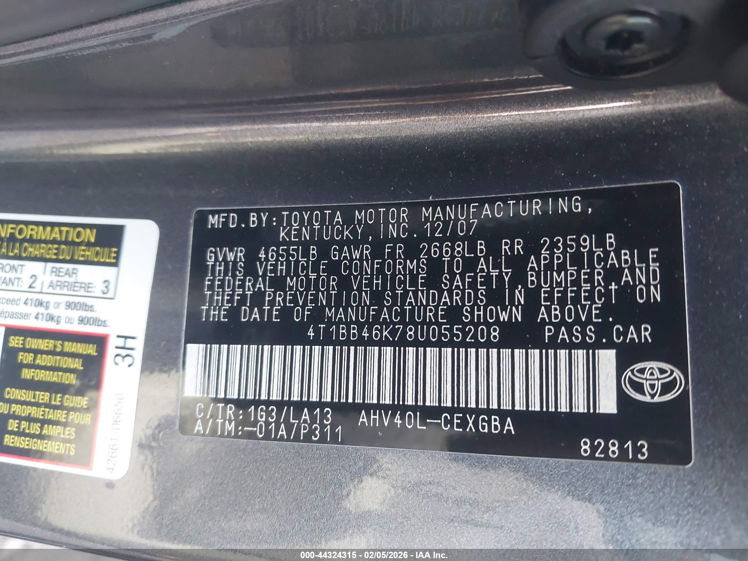 TOYOTA CAMRY image 9