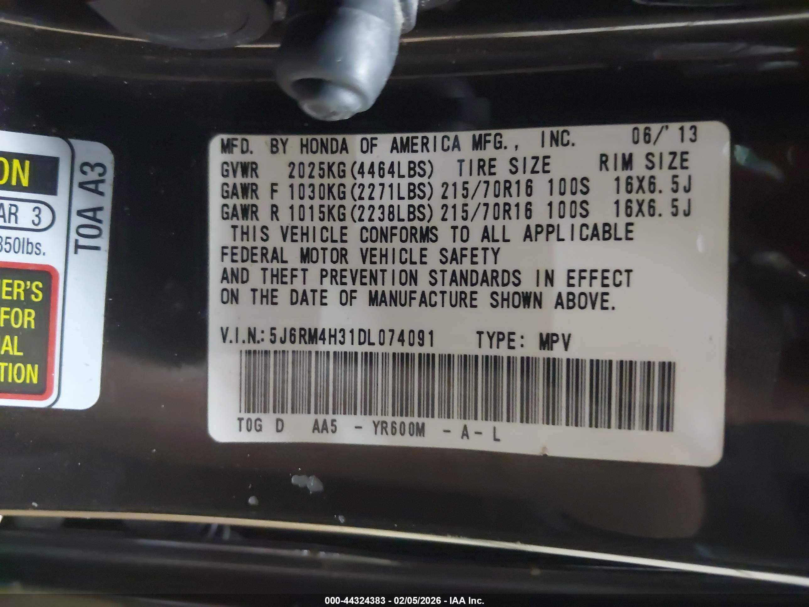 HONDA CR-V image 9