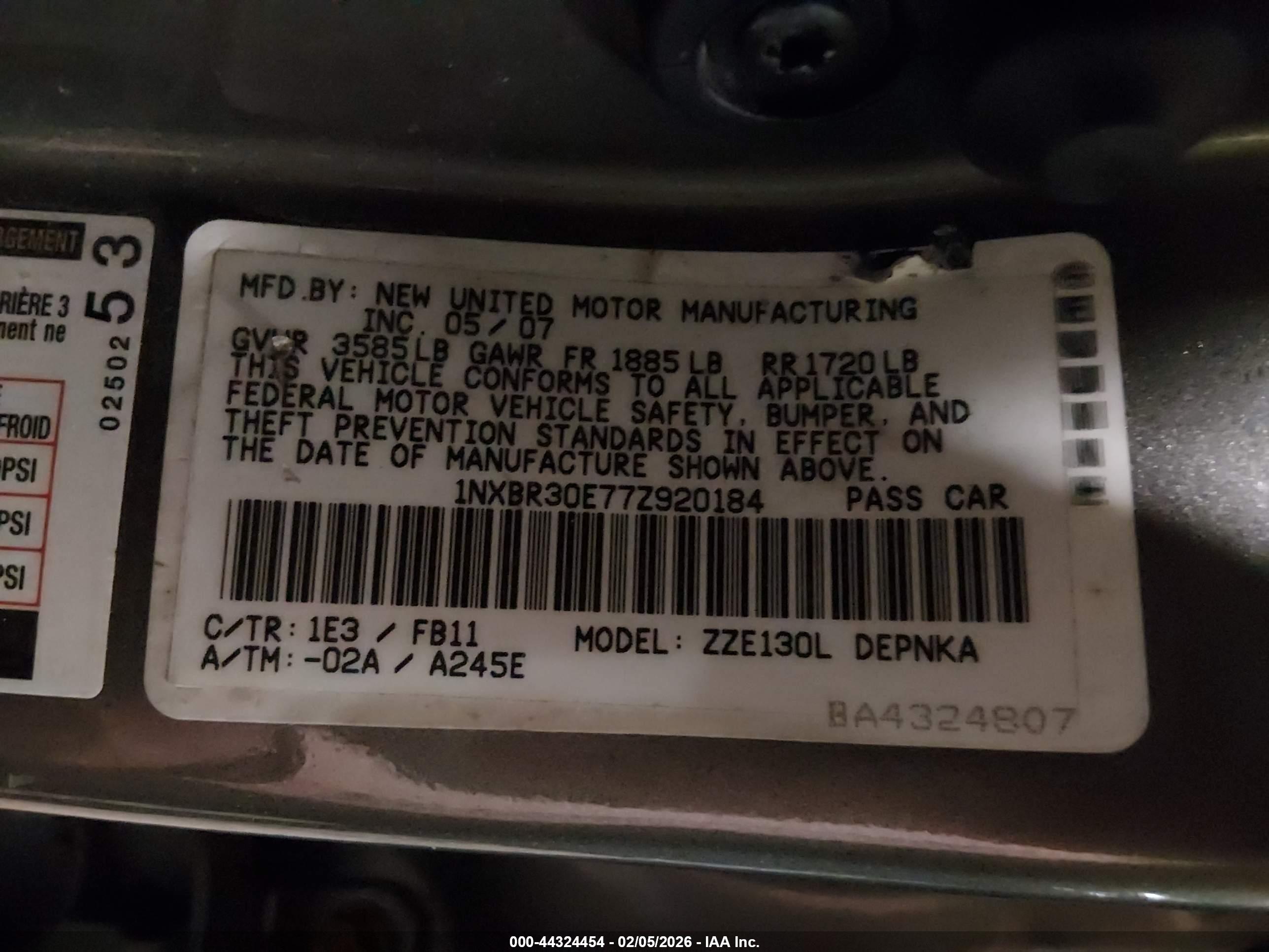 TOYOTA COROLLA image 9
