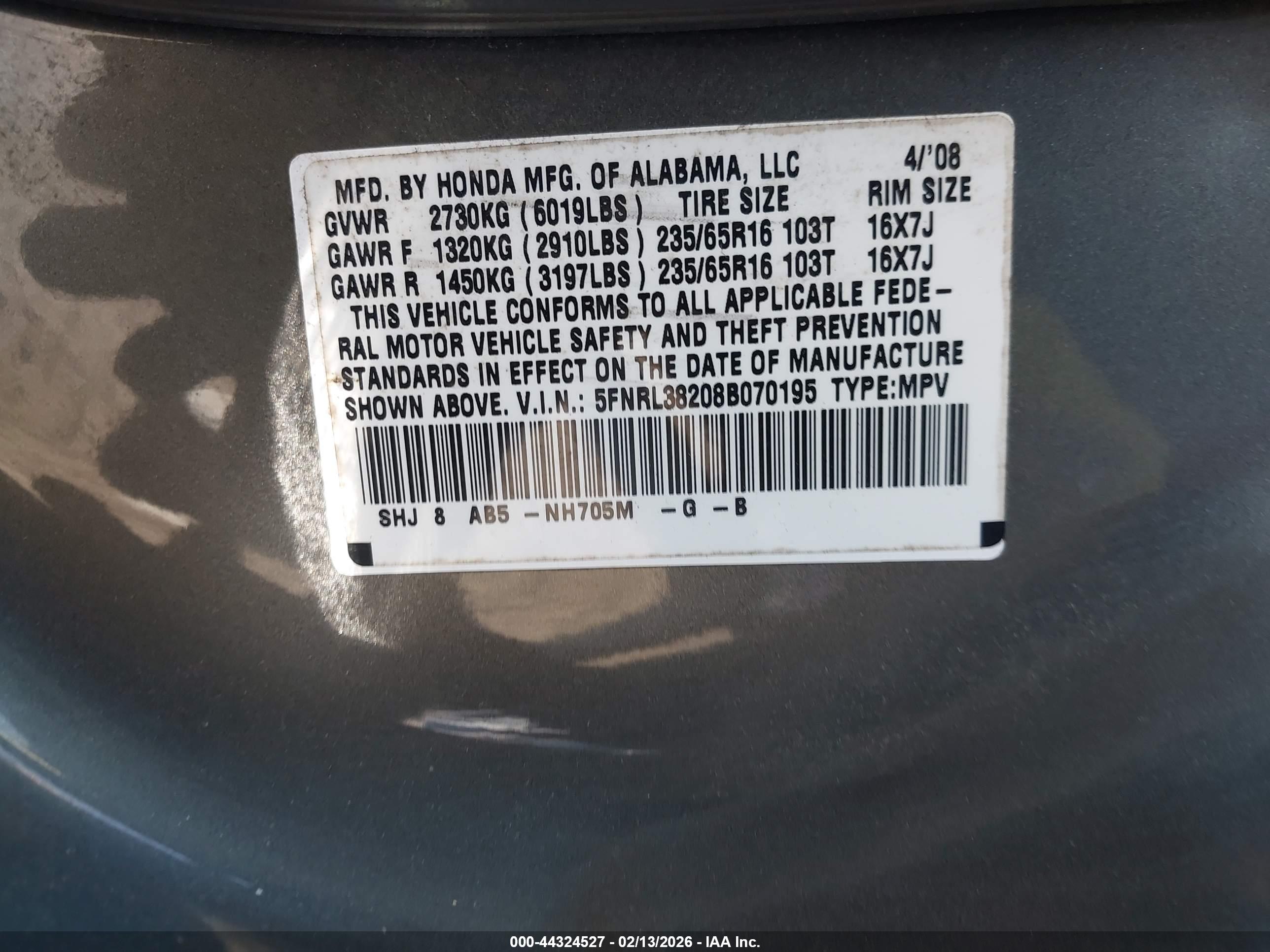 HONDA ODYSSEY image 9