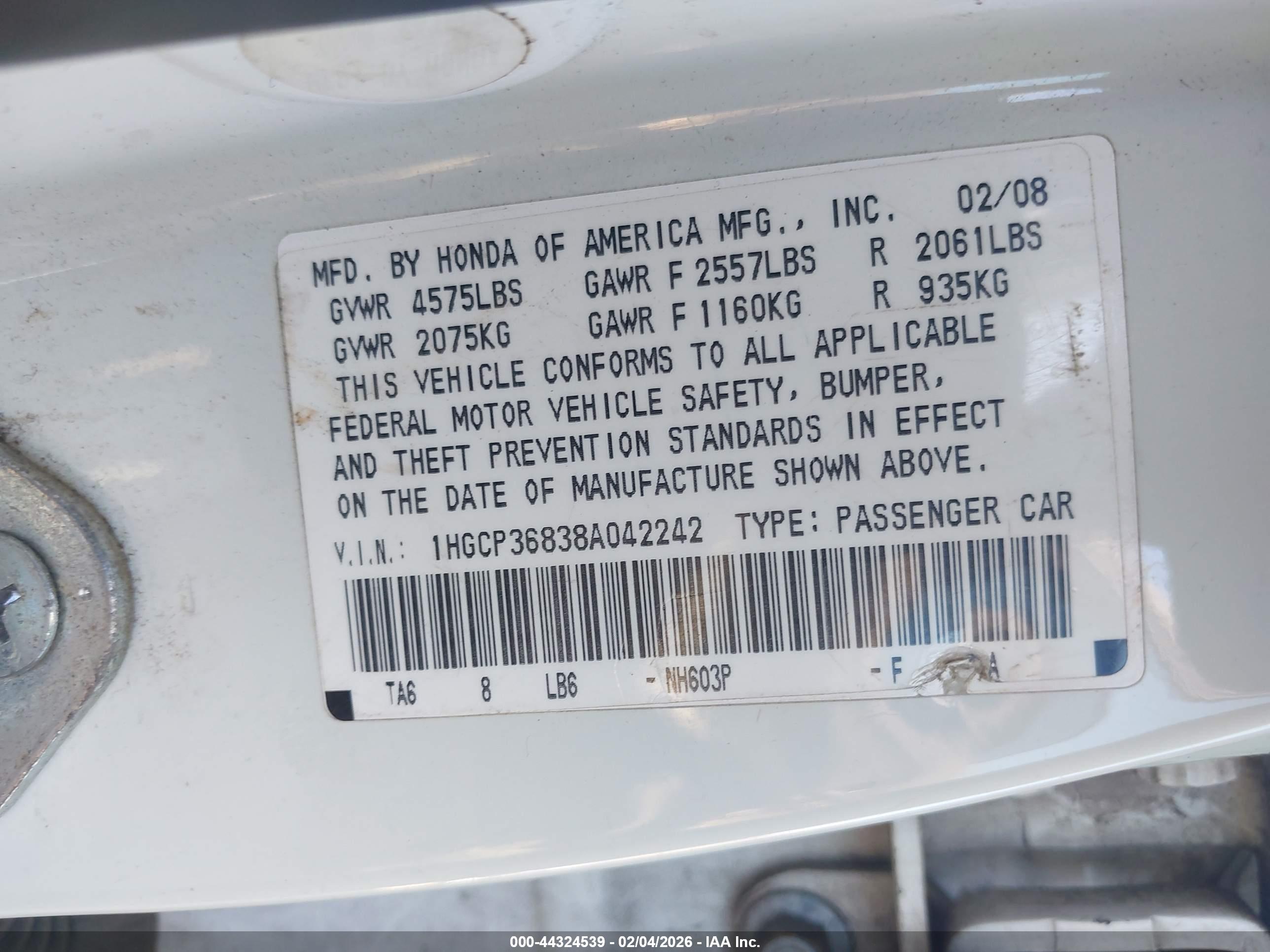 HONDA ACCORD image 9