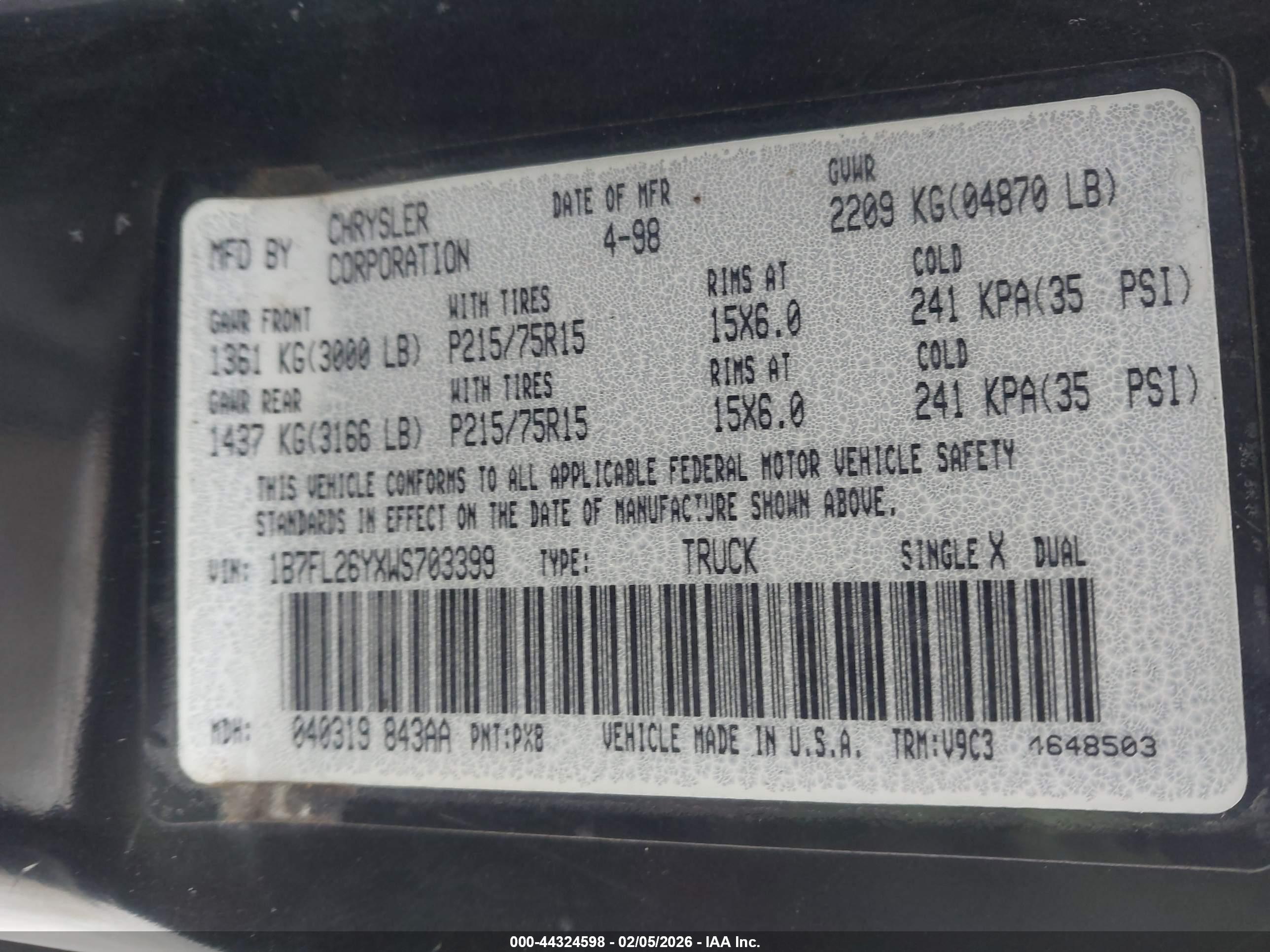 DODGE DAKOTA image 9
