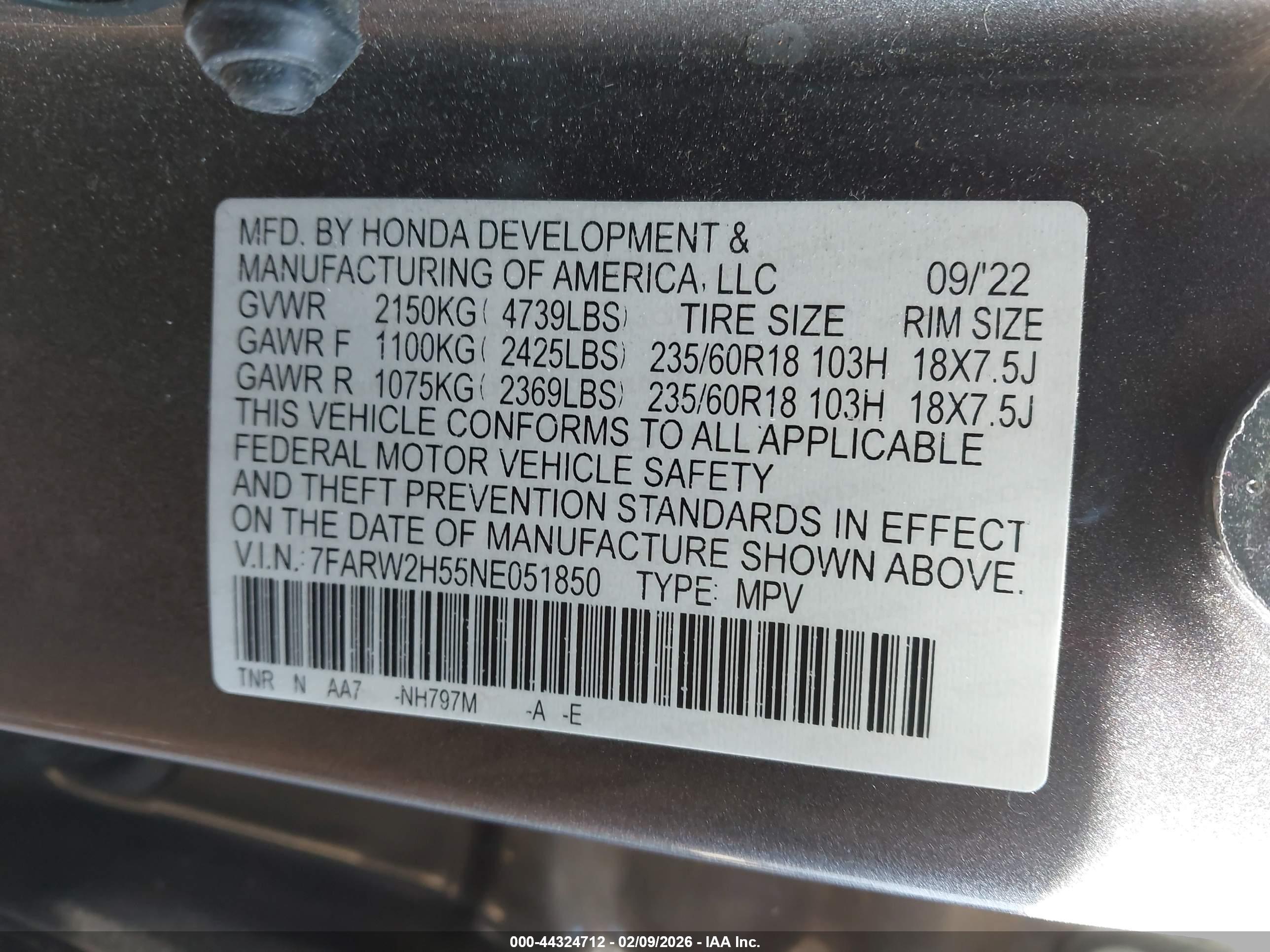 HONDA CR-V image 9