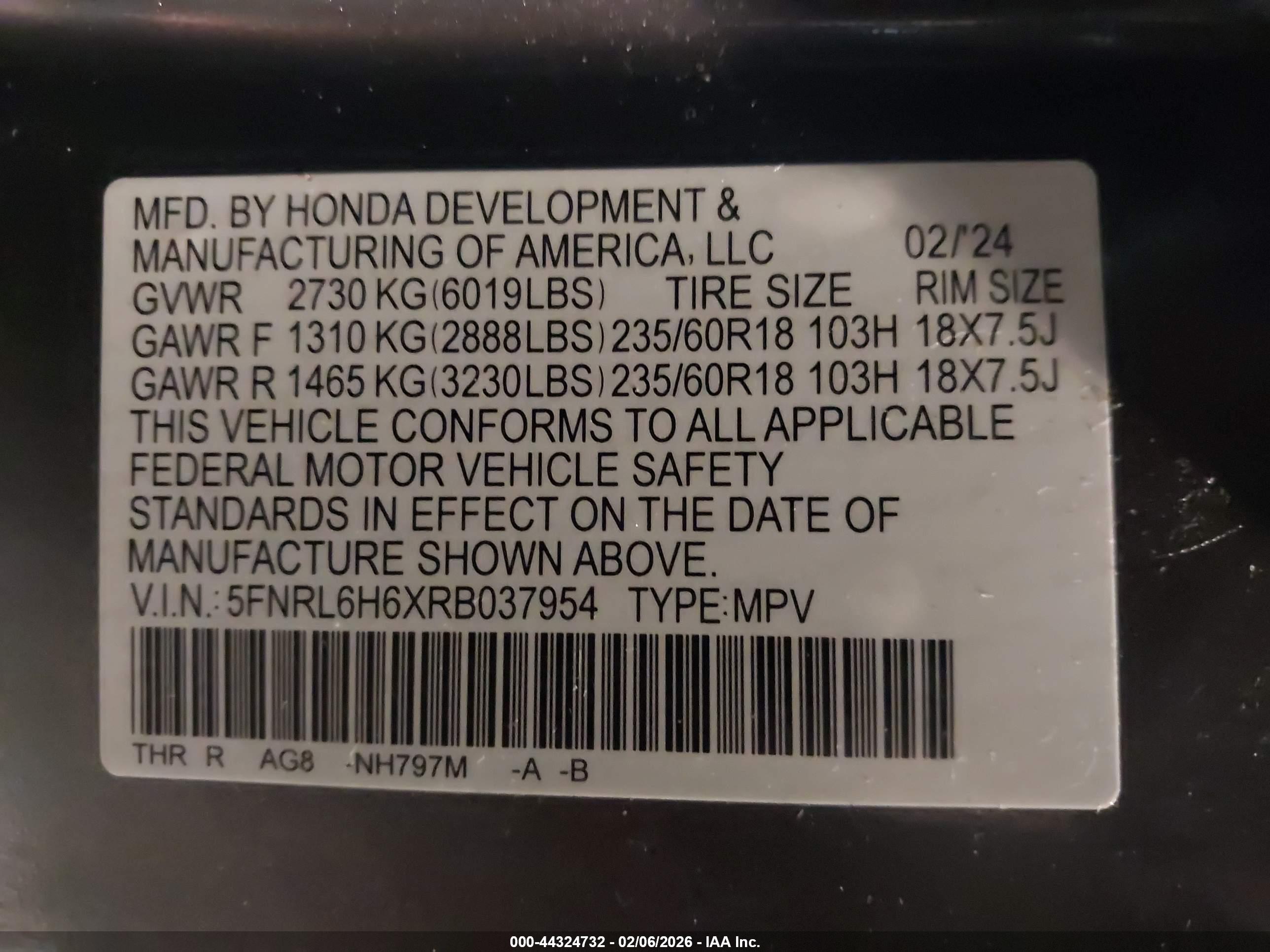 HONDA ODYSSEY image 9