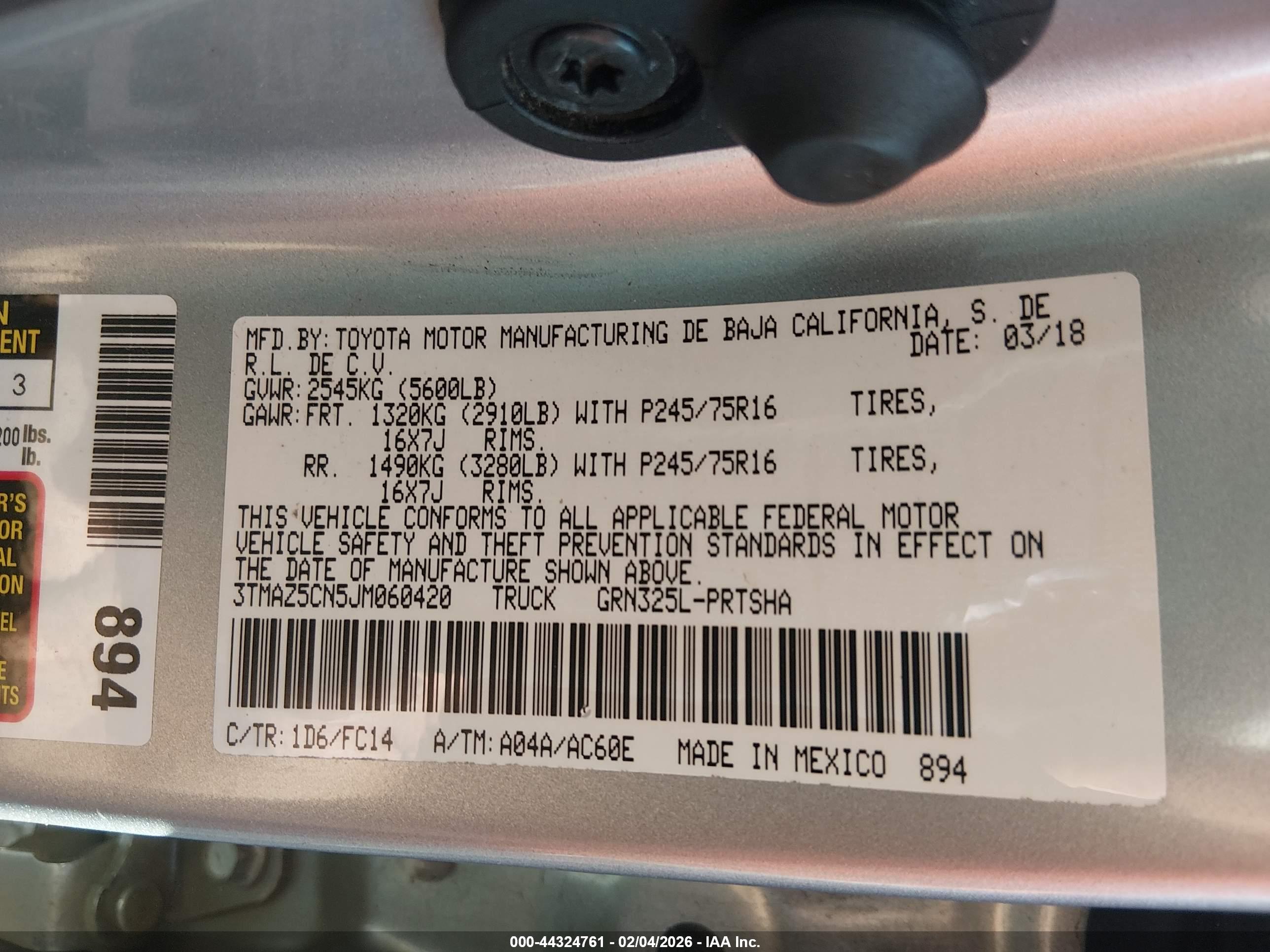 TOYOTA TACOMA image 9