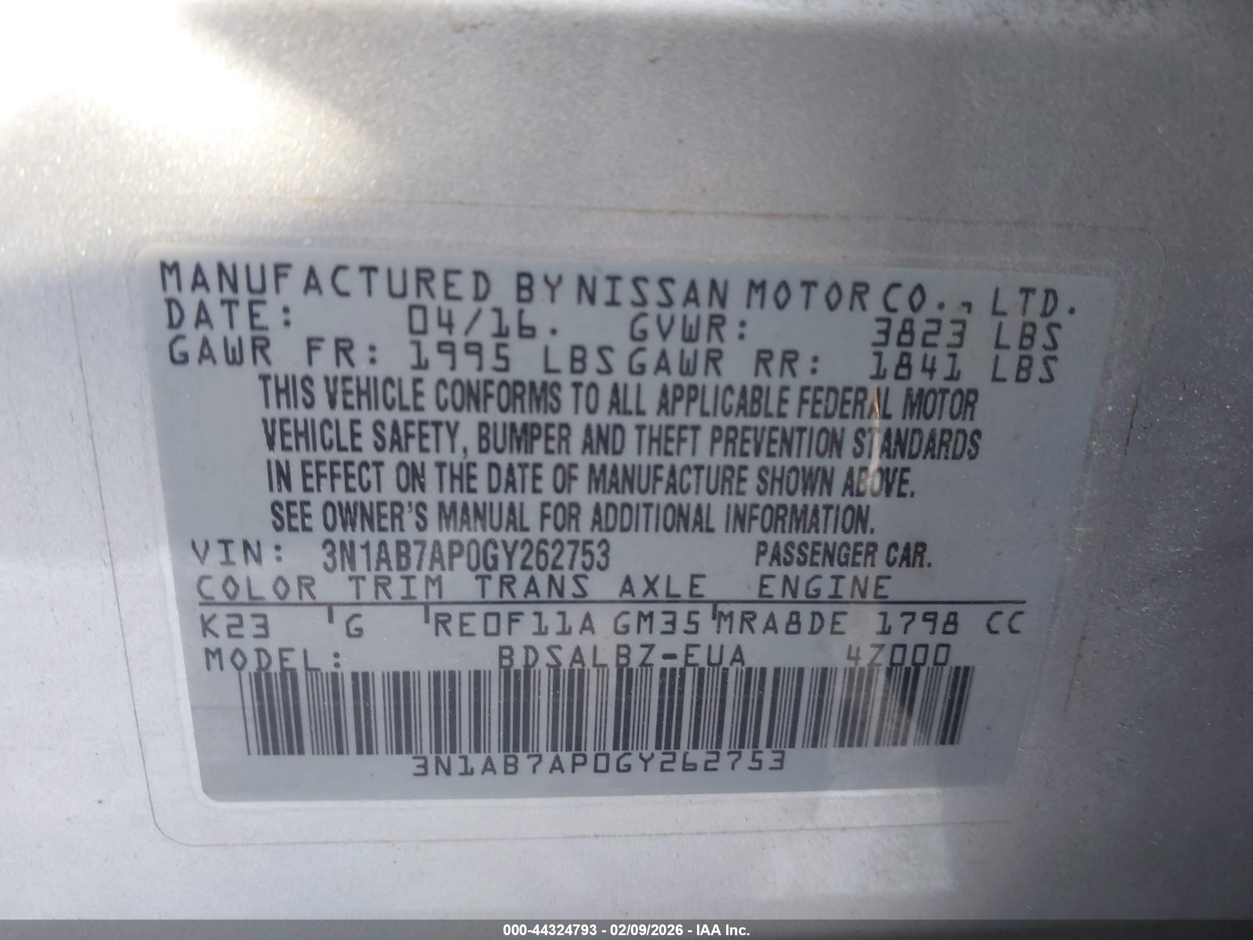 NISSAN SENTRA image 9